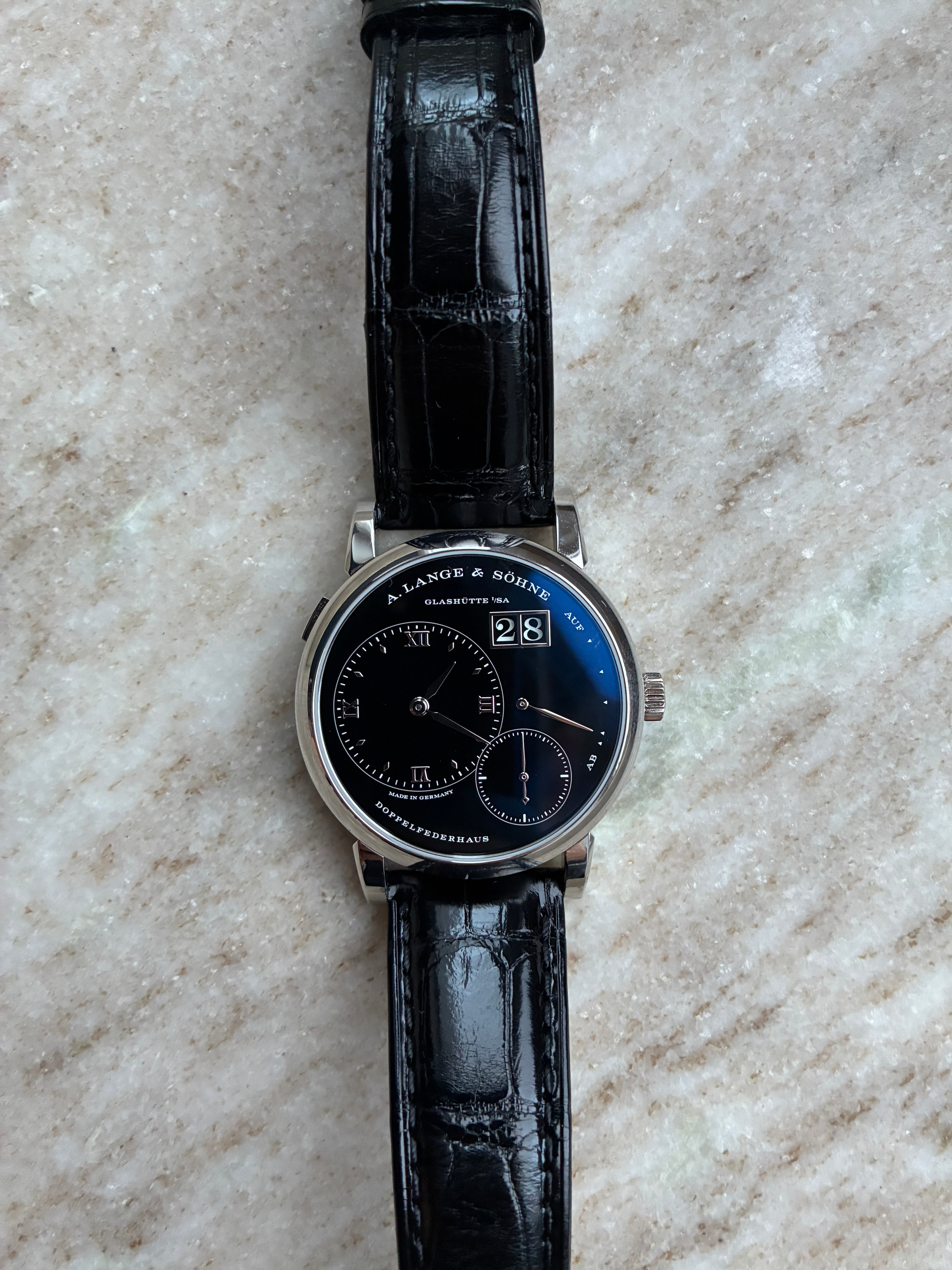 Lange 1 Platinum / Black Onyx Dial / limited Edition / Full-Set / 2025 30th Anniversary / 300 pcs