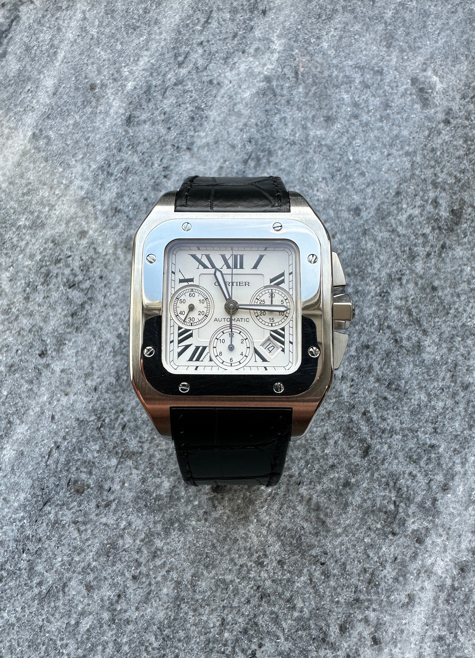 Cartier - Cartier Santos 100 Xl Chronograph (Full Set) -2008- - [product_sku]