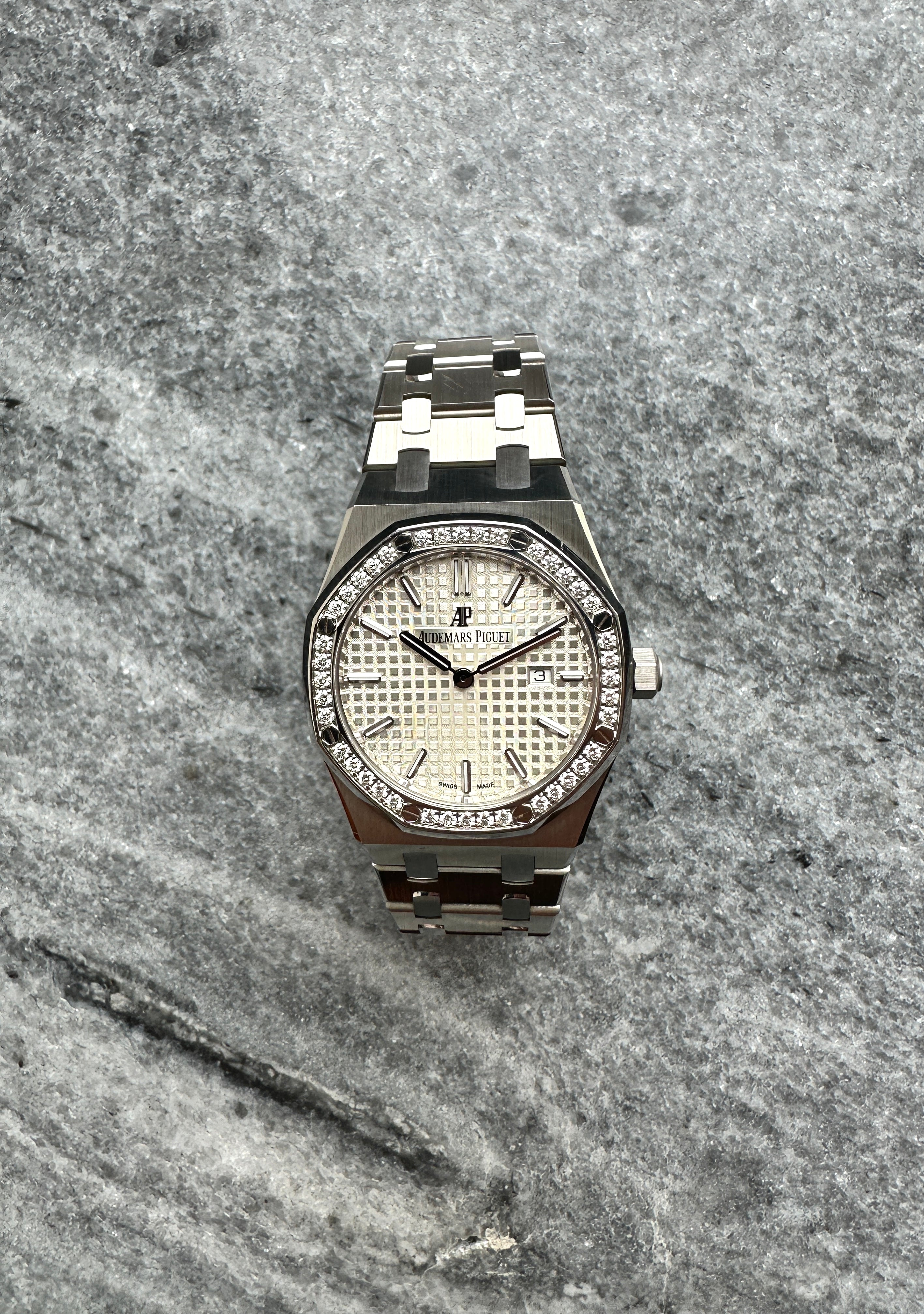 Royal Oak Lady 33 mm Diamonds (Silver) Full Set -2023-