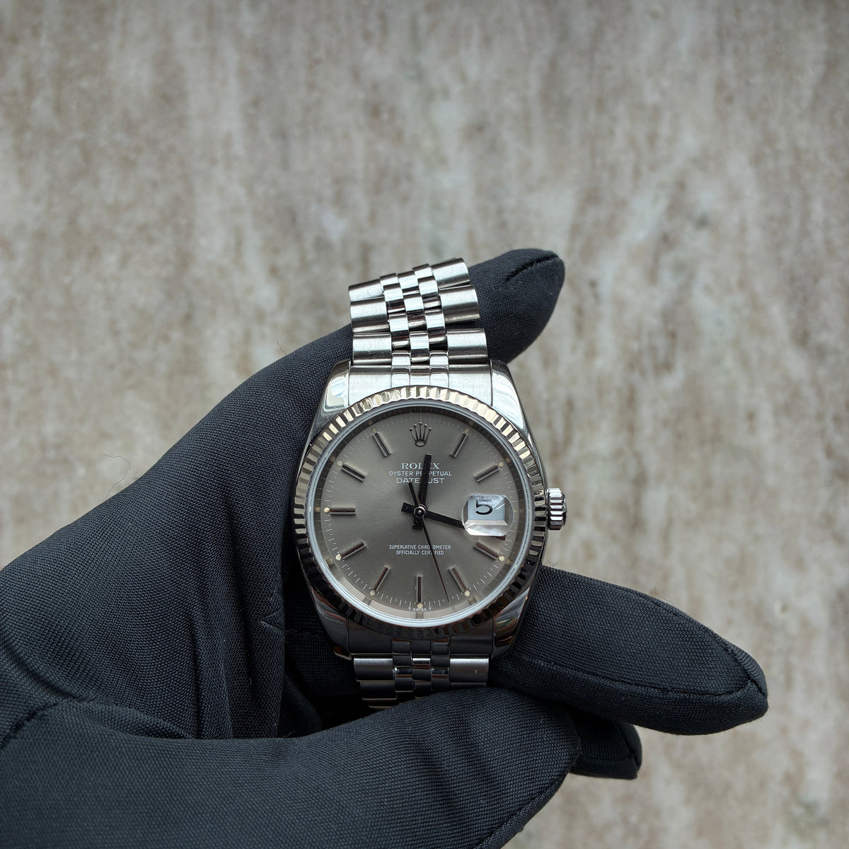Datejust / Service 26 / Silver Dial / Second Dial / Jubilee / Full-Set / LC100 / 2006