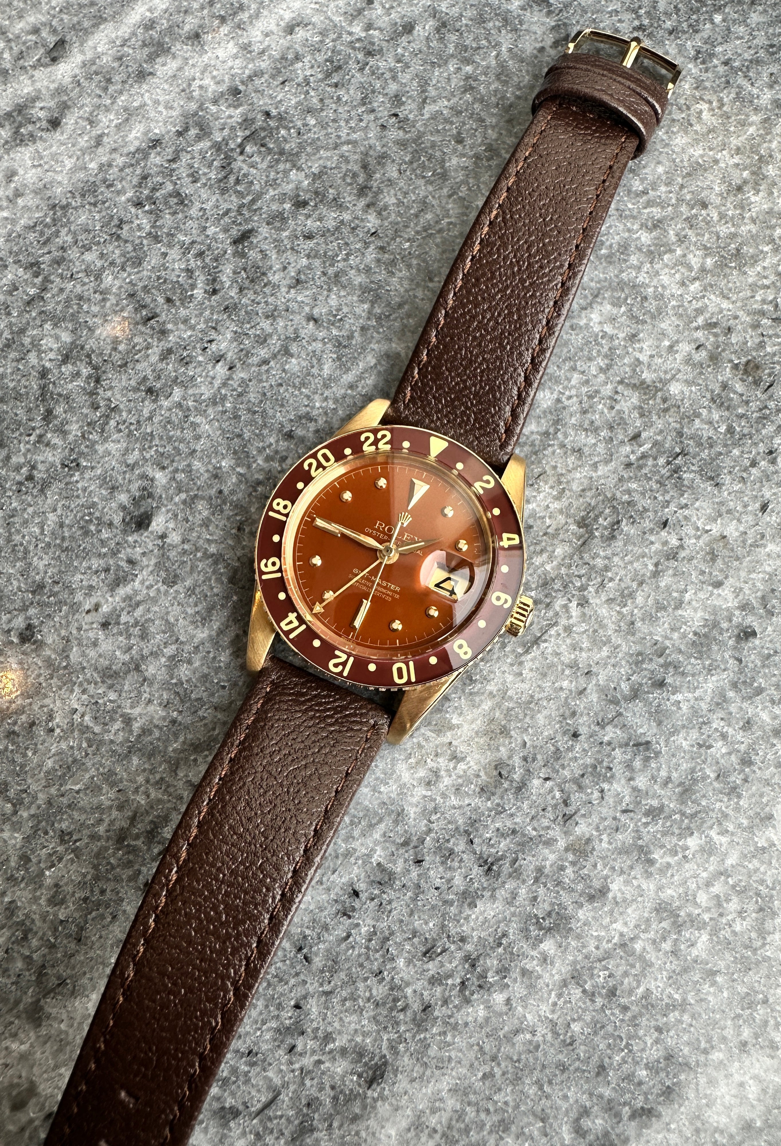 GMT-Master 6542/8 "Bakelit" Rolex Atelier Restauration de Geneve 2025 / Jahr: 1958