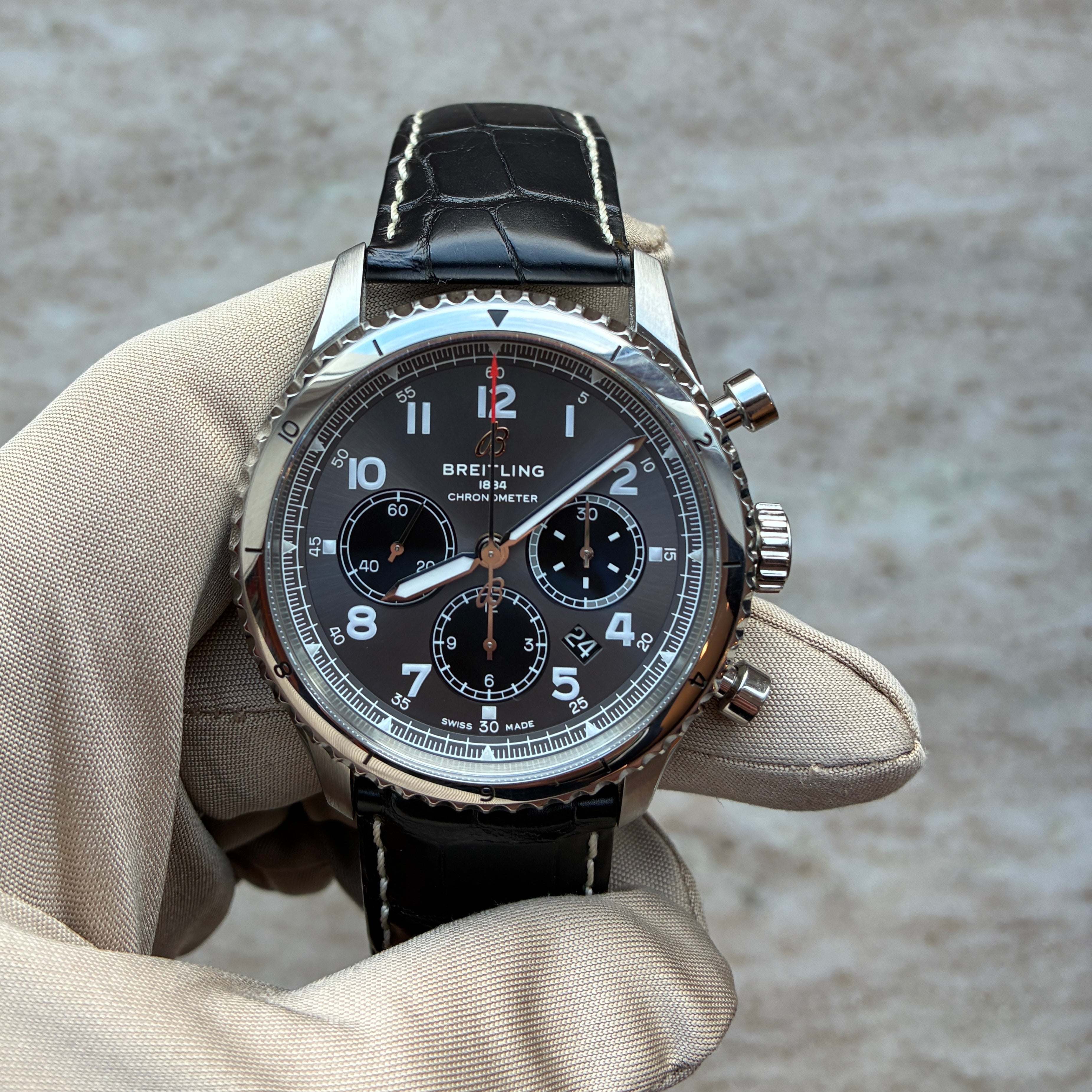 Breitling - Aviator 8 / B01 Chronograph 43 Grey Dial / Box & Papers - [product_sku]