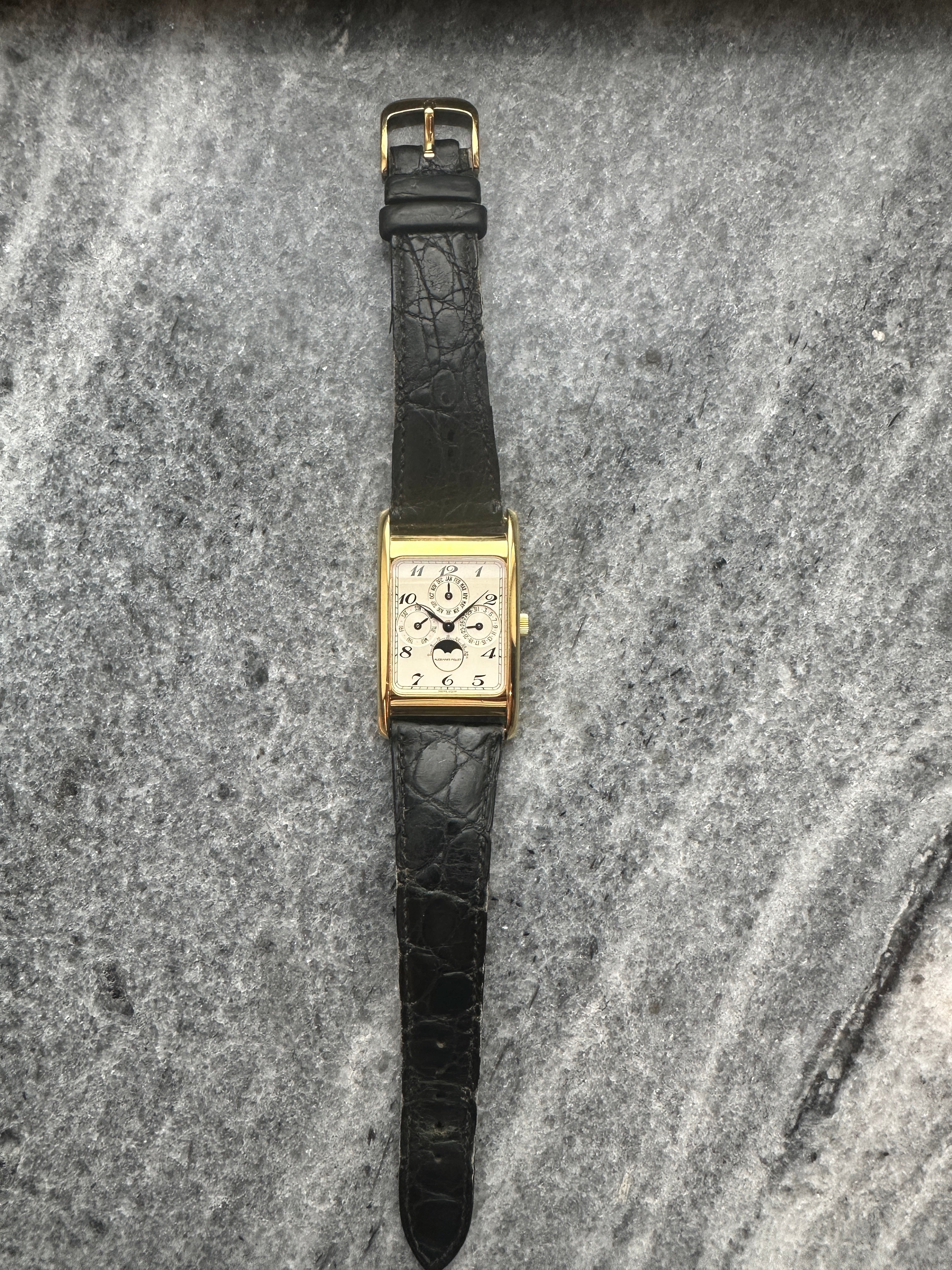 Edward Piguet Quantieme Perpetual 25682 / Yellowgold 18 kt / Full Set / good Condition / Swiss / 1995