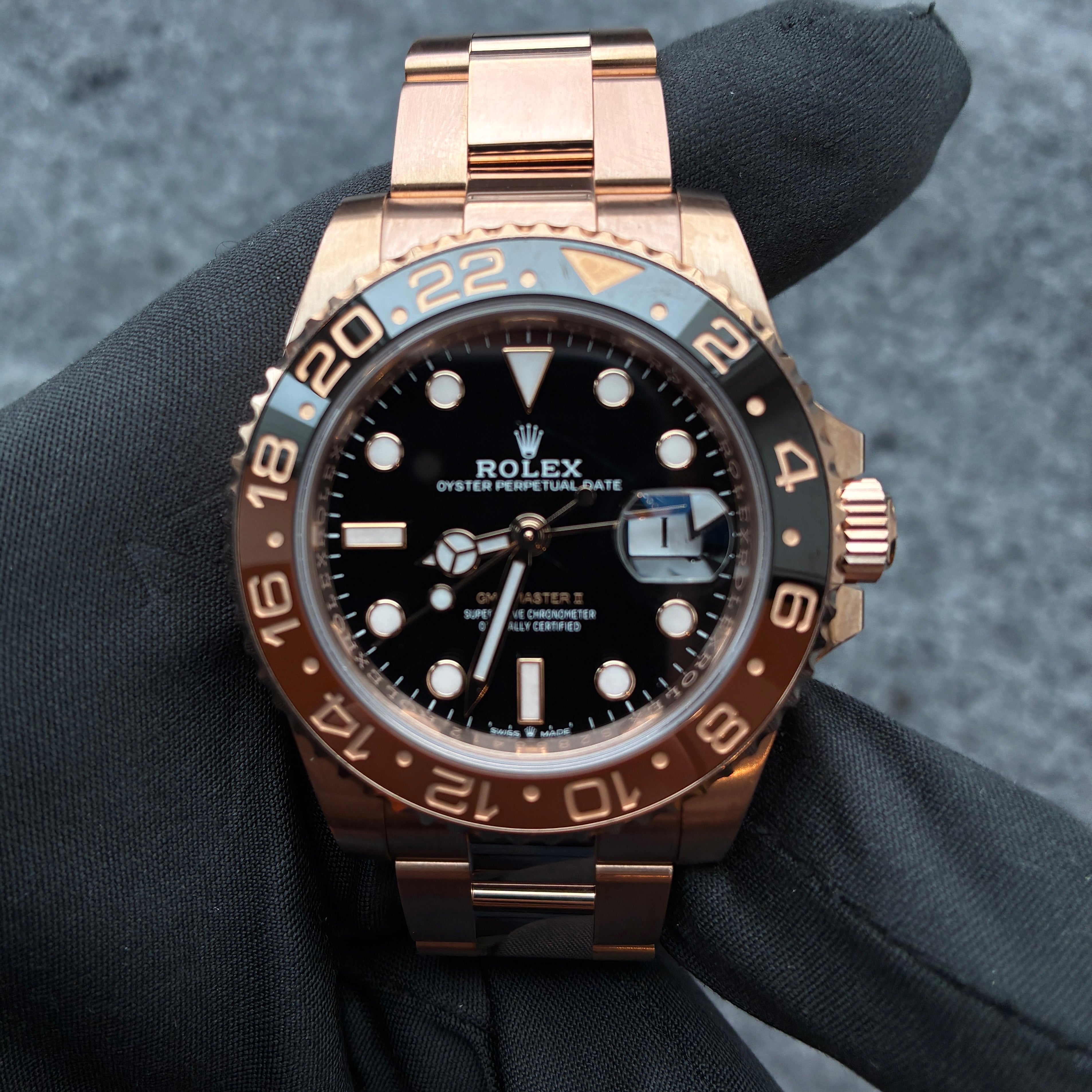 Rolex - GMT-Master II / Rootbeer / Roségold / Full-Set / 2019 - [product_sku]