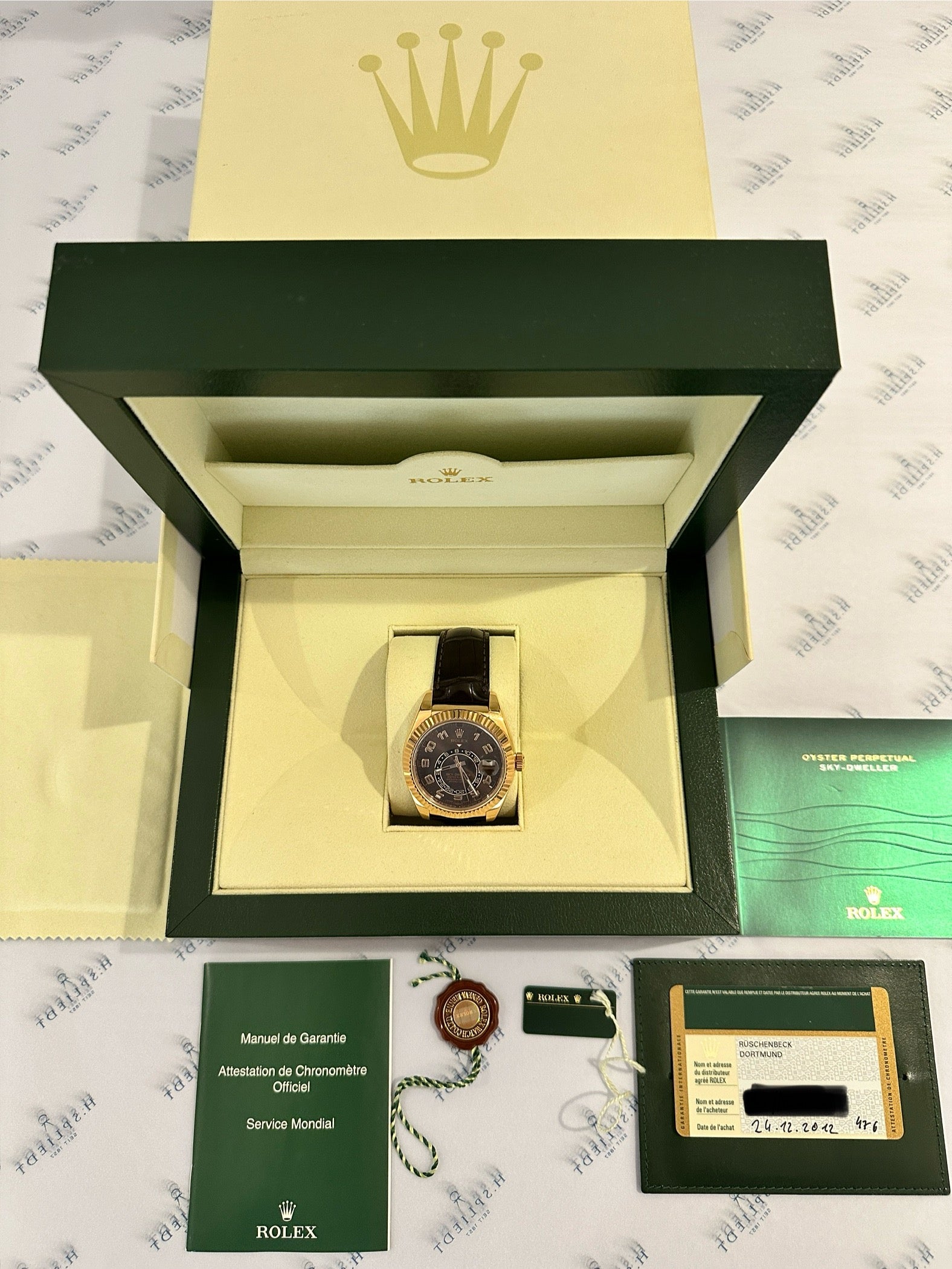 Rolex - Rolex Sky-Dweller Roségold Brown Arabian - [product_sku]