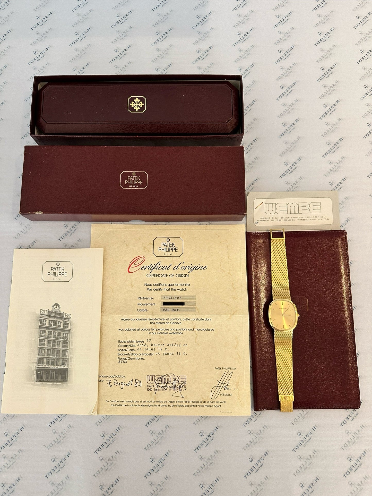 Patek Philippe Ellipse Yellowgold (Full Set) "Safe-Watch" 1989