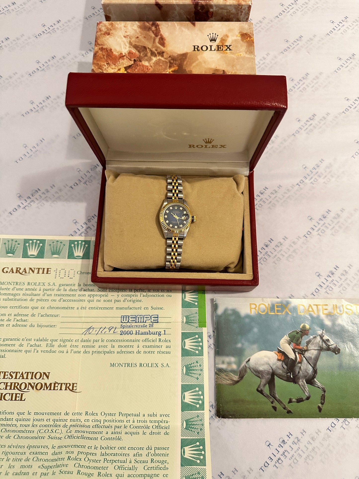 Rolex Lady-Datejust 26mm Blue & Diamonds