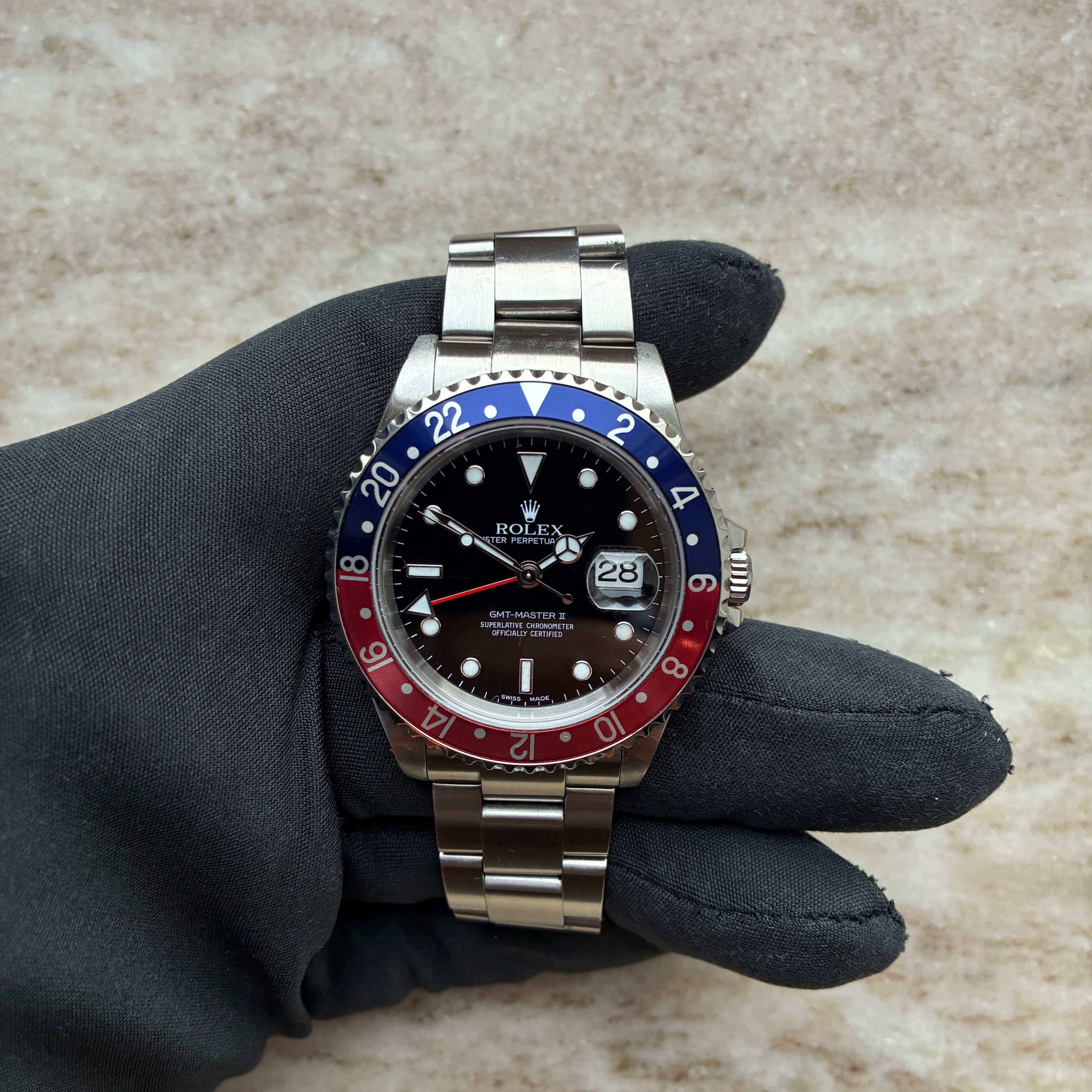 GMT-Master II / Pepsi / CPO / Full Set / sehr guter Zustand (2001)