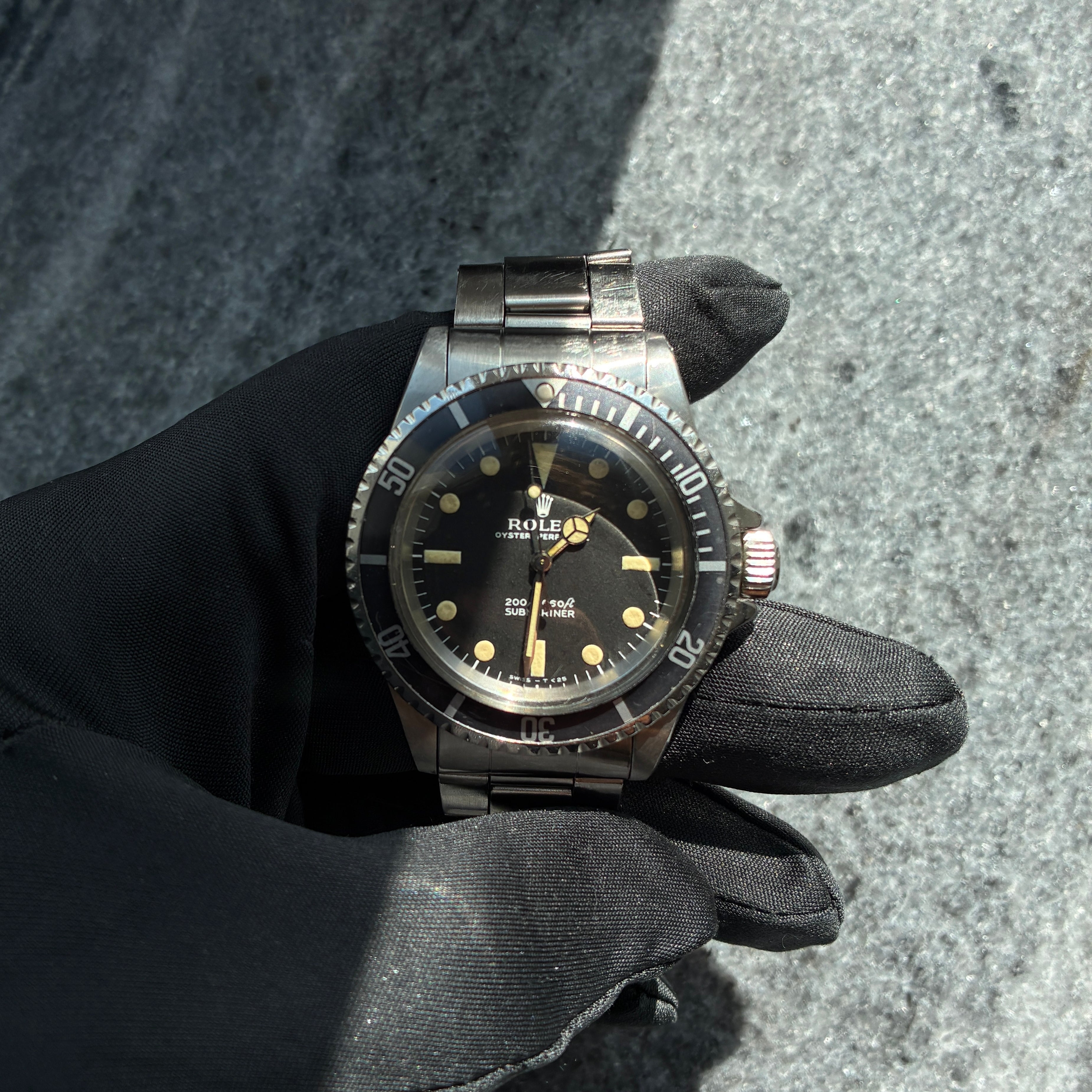 Submariner (No Date) / Vintage / Tritium / org. Box / not polished / 1969 - 1970