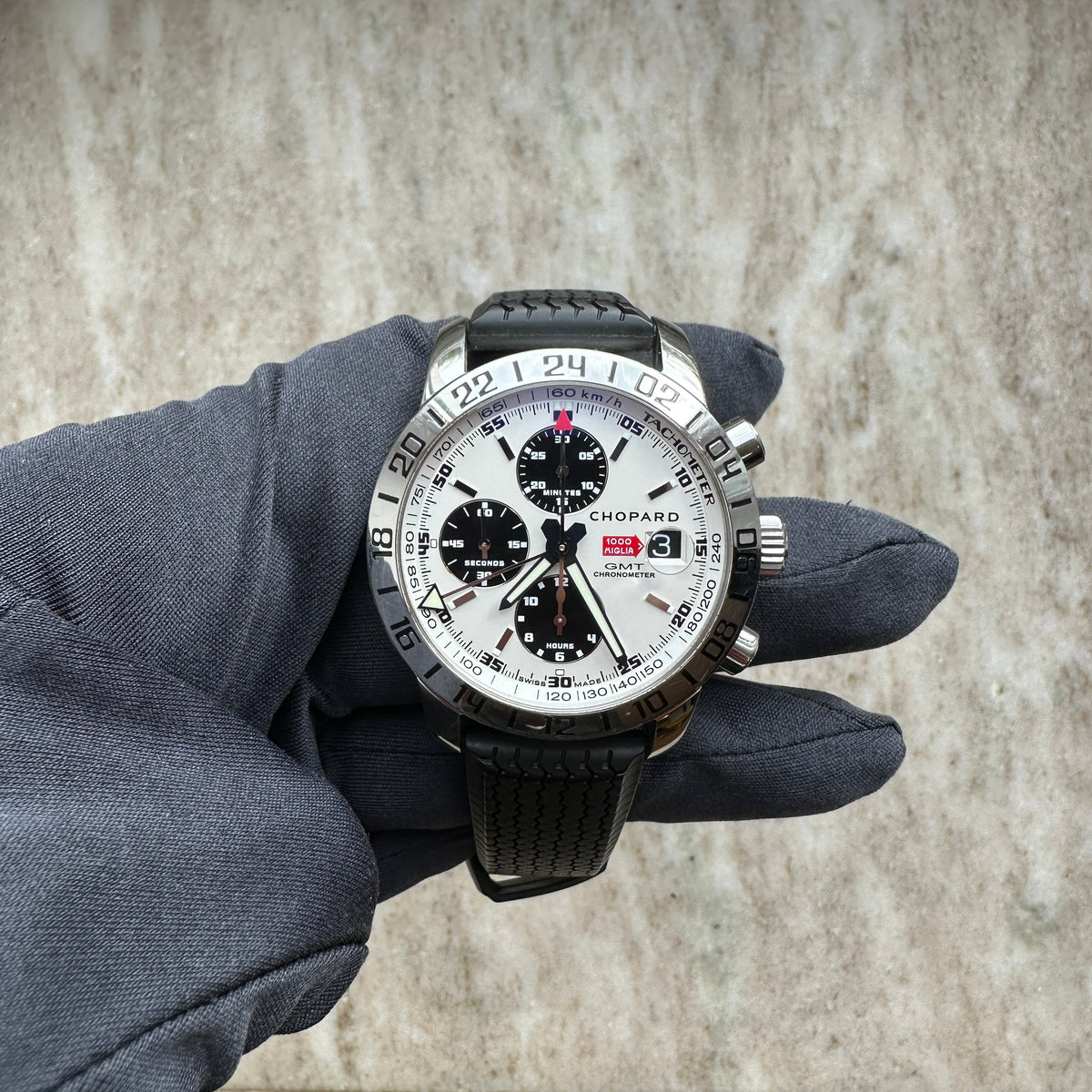 Mille Miglia Silver Dial / Box included / good Condition / ca. 2006