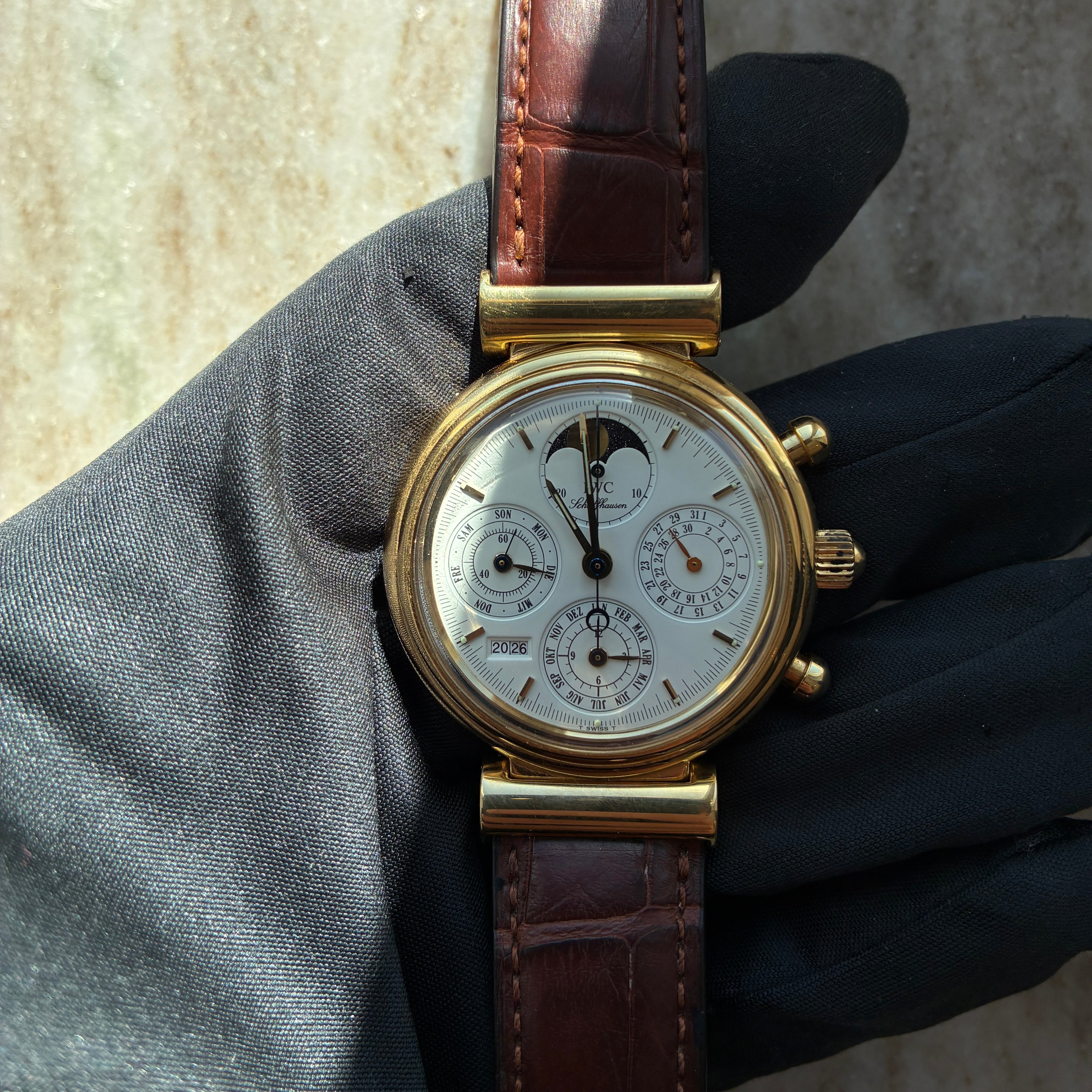 IWC - Da Vinci Perpetual Calendar / Yellow Gold / 2nd Strap / Service 2021 / Full-Set / 2011 - [product_sku]