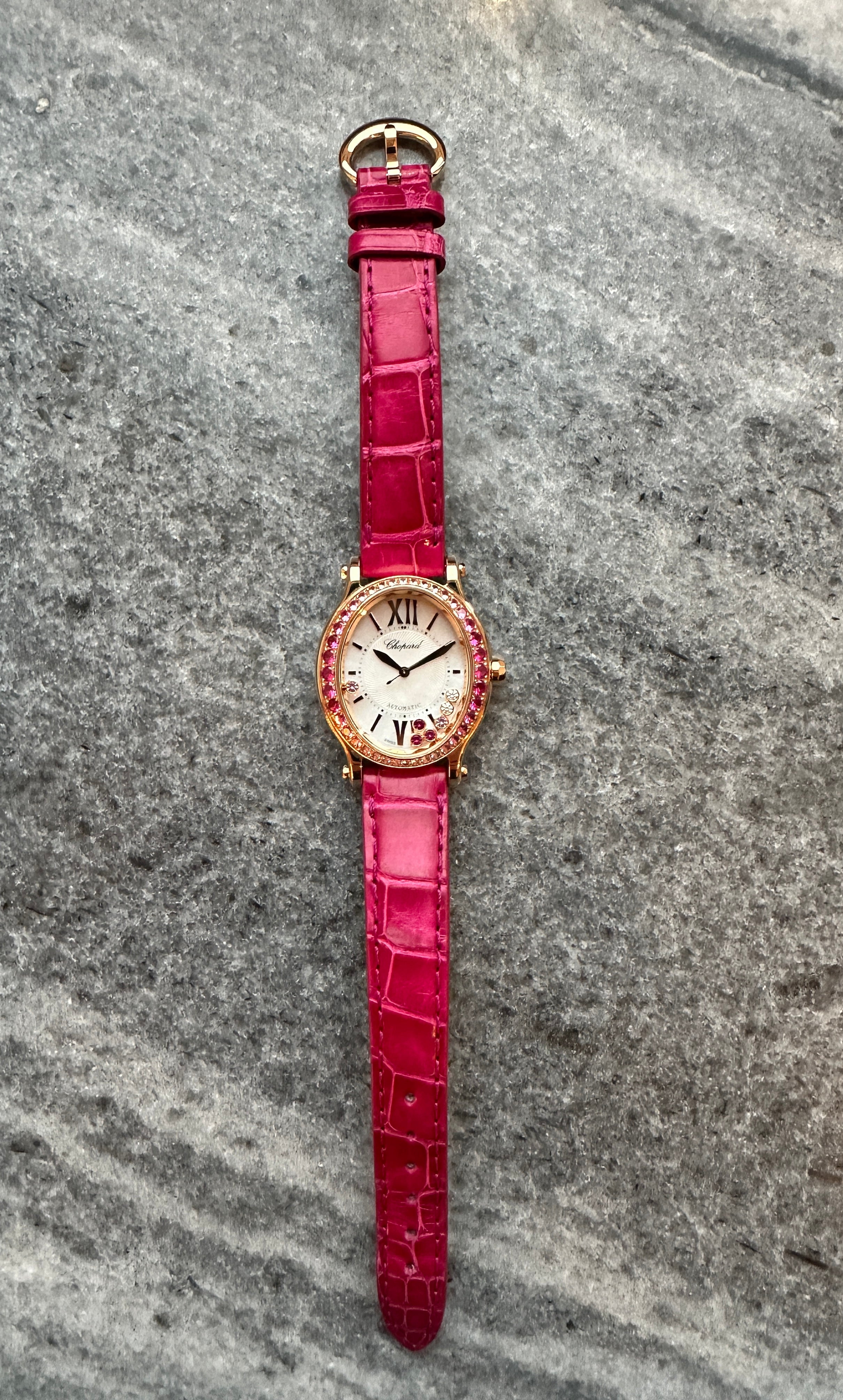 Happy Sport Oval Automatic Mother of Pearl Dial / Box and Paper / -2024-