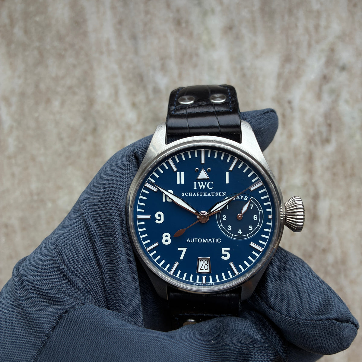 Big Pilot / Große Fliegeruhr strong LIMITED / very rare / 1 of 500 / Platinum / Full-Set / 2002