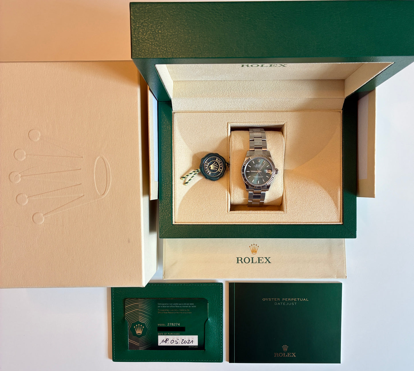 Rolex Datejust 31 / Green Dial / Box & Papers / Full-Set / 2021