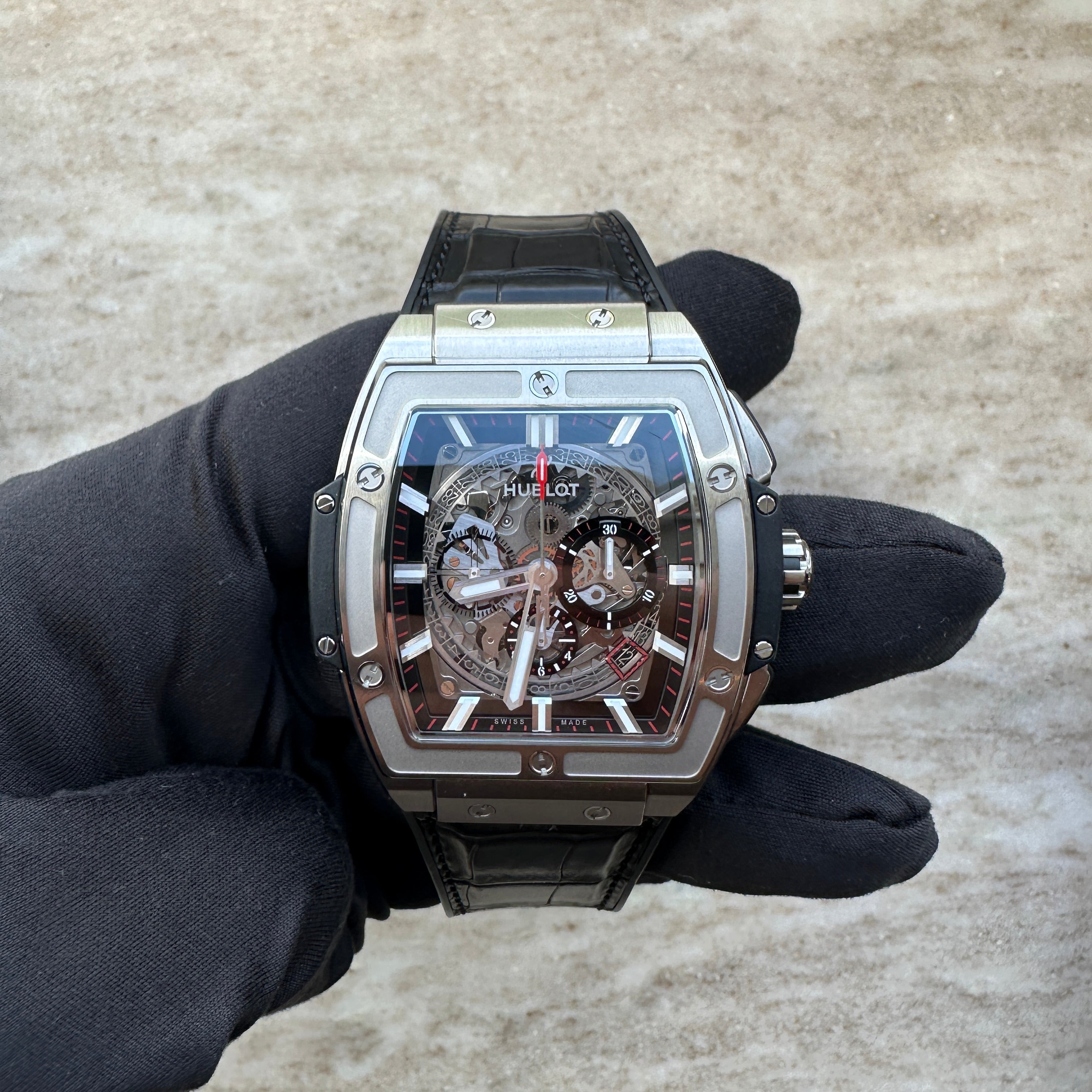 Spirit Of Big Bang 45 mm / 601.NX.0173.LR / Titan / Grey / Full Set + Invoice / Germany / 2015