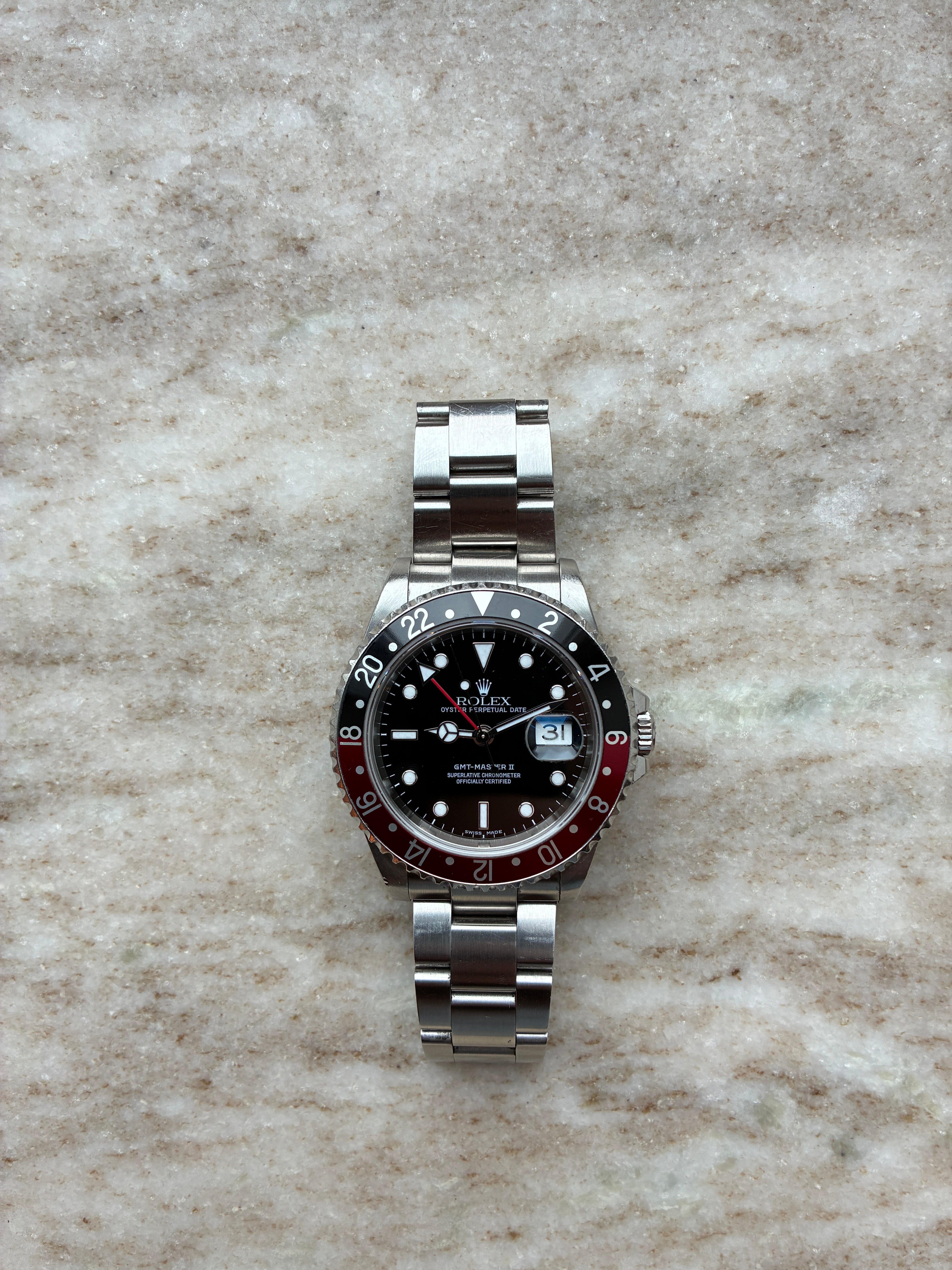 GMT-Master II Black Dial / Coke / Papers / 2003