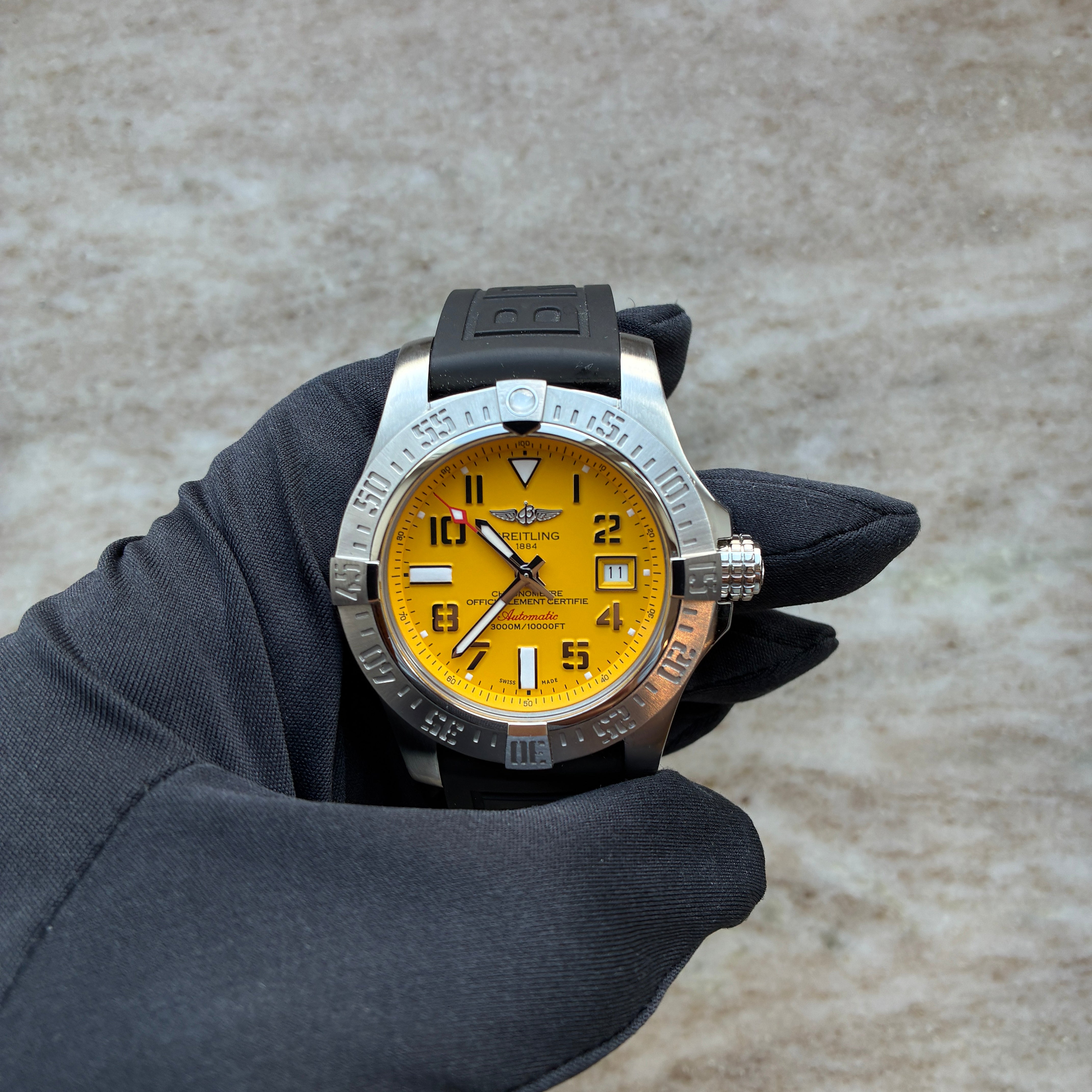 Avenger II Seawolf Yellow Dial / Rubber Strap / automatic / Full Set / very good Condition / Germany 2013