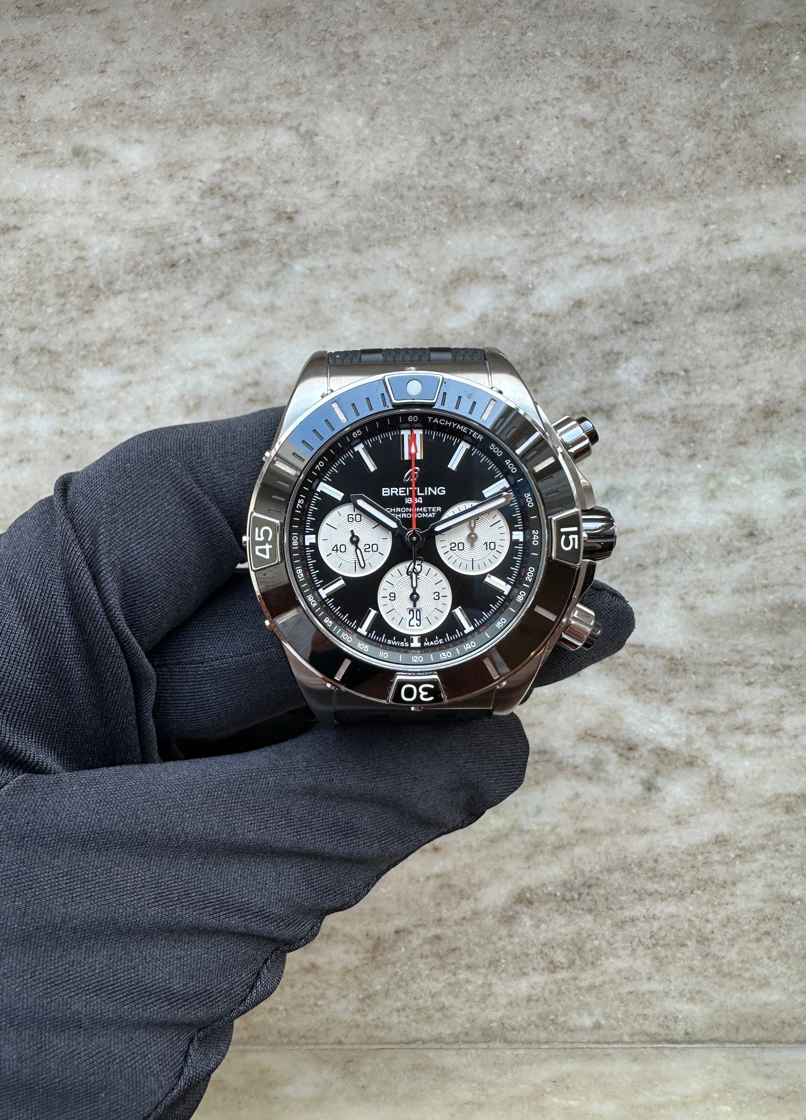 Super Chronomat B01 44 Black Dial / Full Set / -2021-