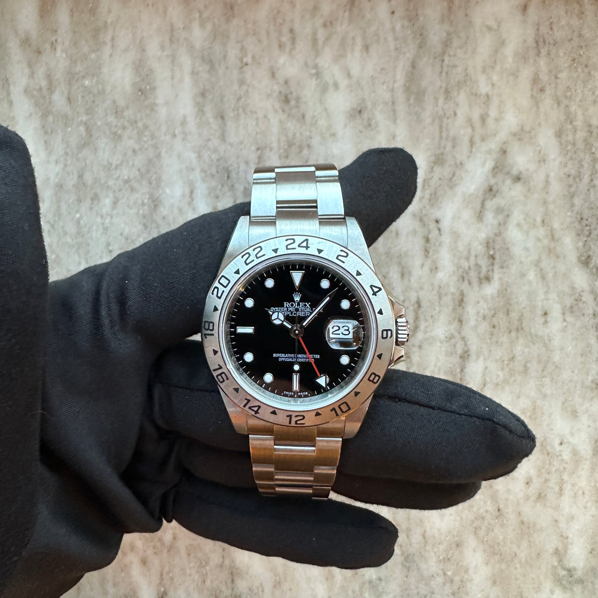 Explorer II Black Dial 16570 NOS / Safe-Watch / Sticker / Full Set / 2011 - Juwelier Spliedt