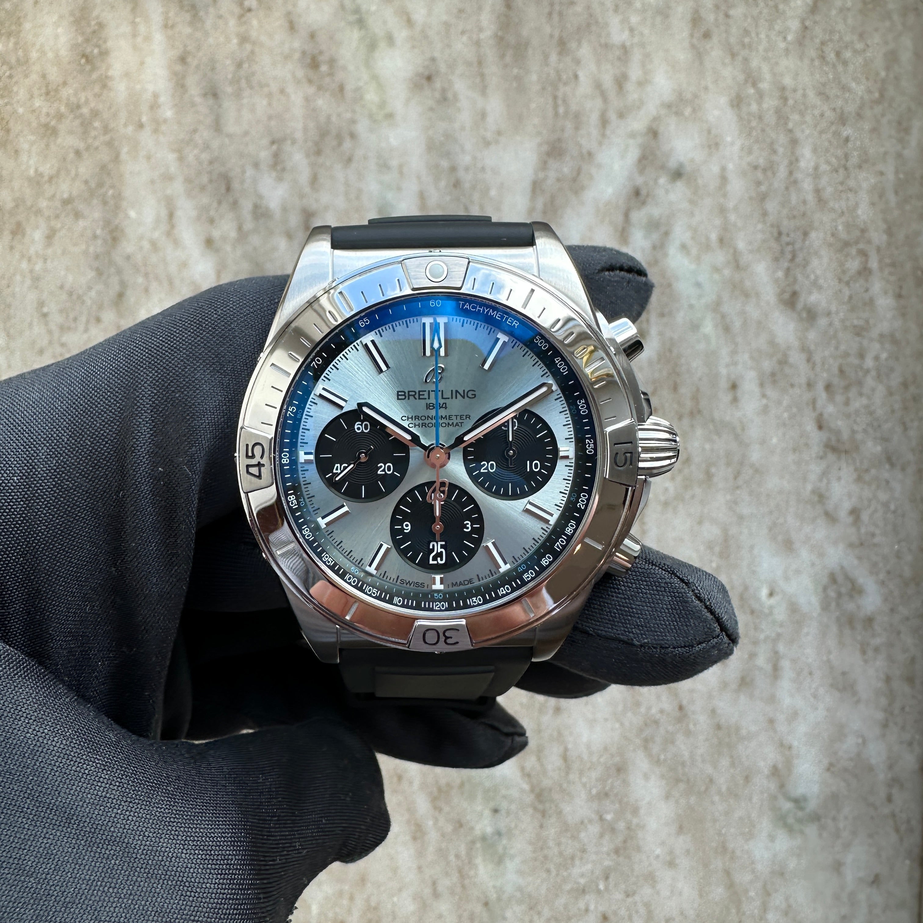 Breitling - Chronomat B01 42 Ice blue / Box and Card / premium Condition / 2023 - [product_sku]