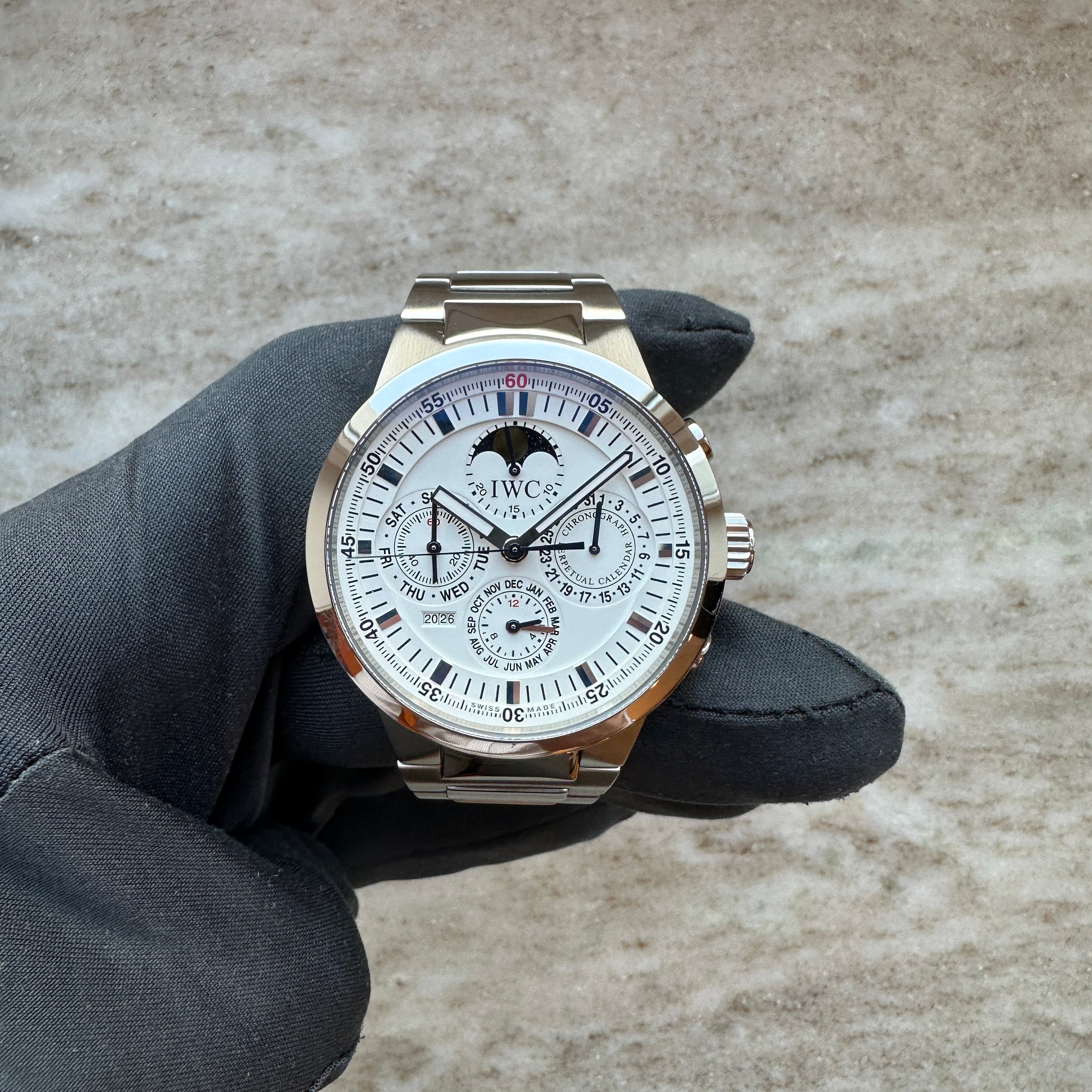 IWC - Gst Perpetual Calendar / Box and Papers / SERVICE 2025 / very good Condt. / 2006 - [product_sku]