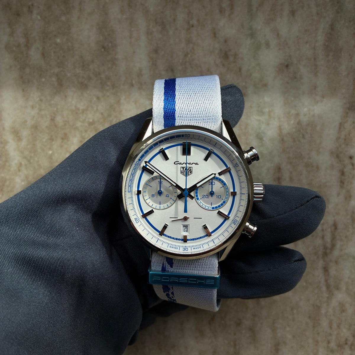 Carrera Porsche Chronograph Special Edition / Unworn / Very Rare / 2nd Strap / Sticker / Limited Edition / 1 of 500 / Full-Set / 2022