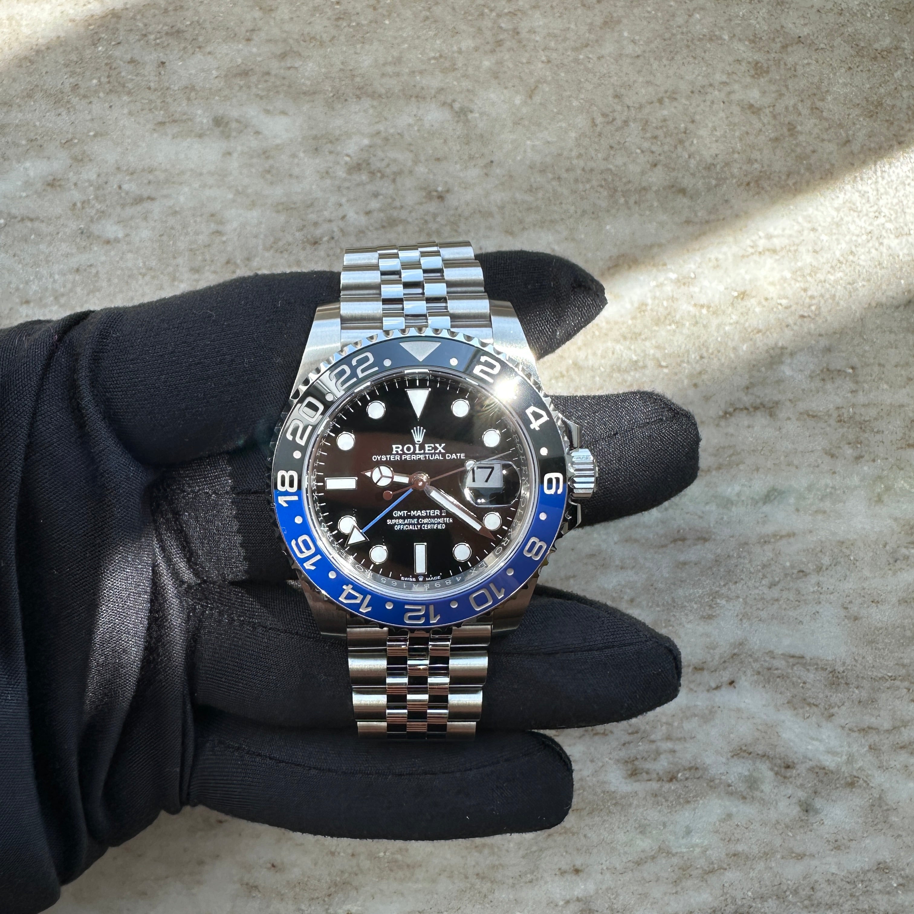 GMT-Master II Batman Jubilee / very good Condition / LC100 / Box and Paper / 2020