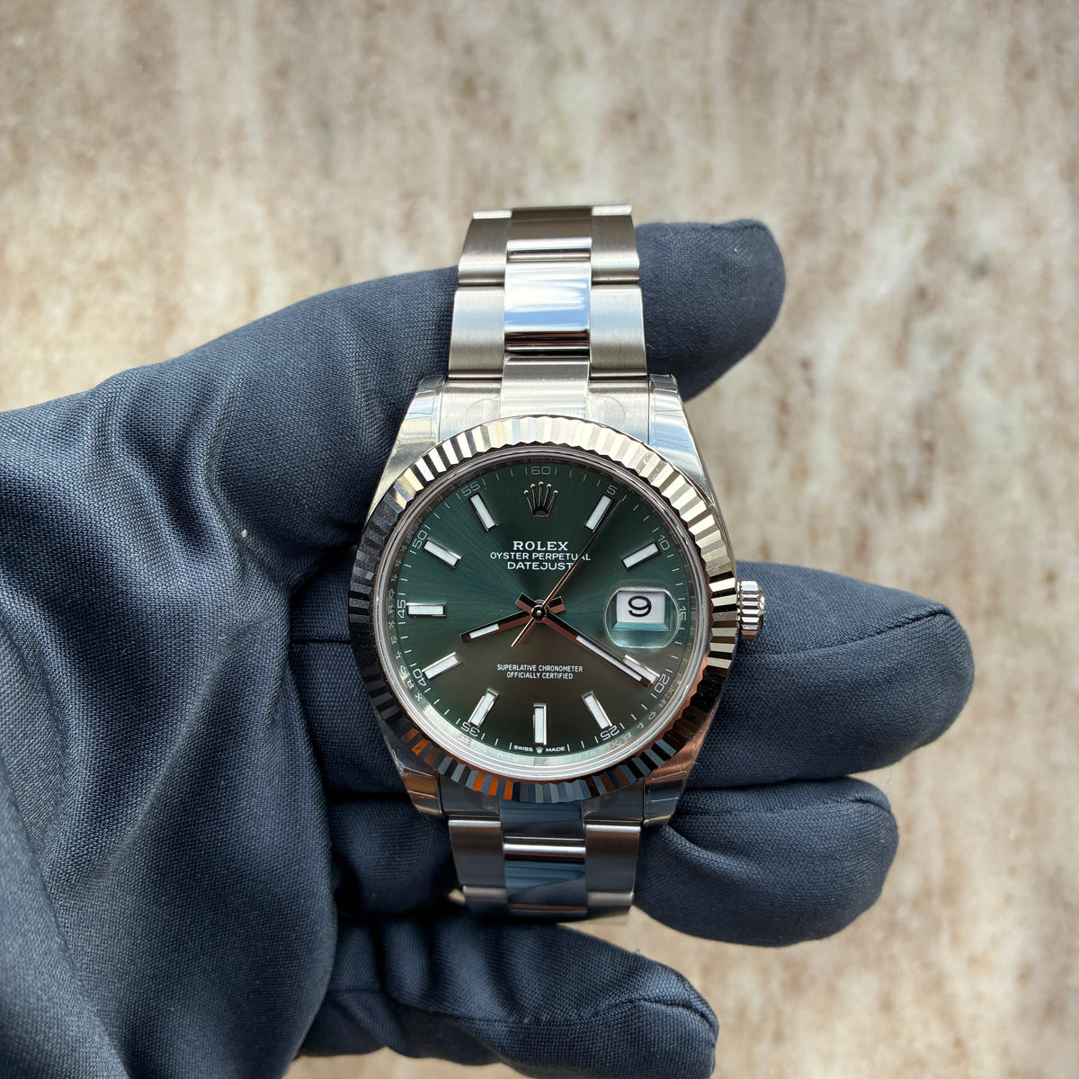 Datejust 41 / Mint Green Dial / Unworn / Sticker / BAR-Code / Full-Set / 2022