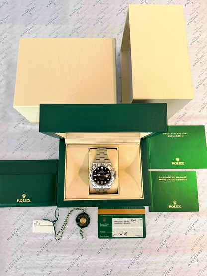 Rolex Explorer II Black 42mm / LC100 / Full Set / 2018