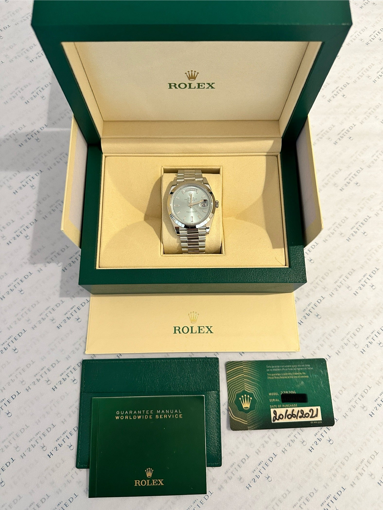 Rolex - Rolex Day-Date 40 Ice Blue Baguette Dial - [product_sku]