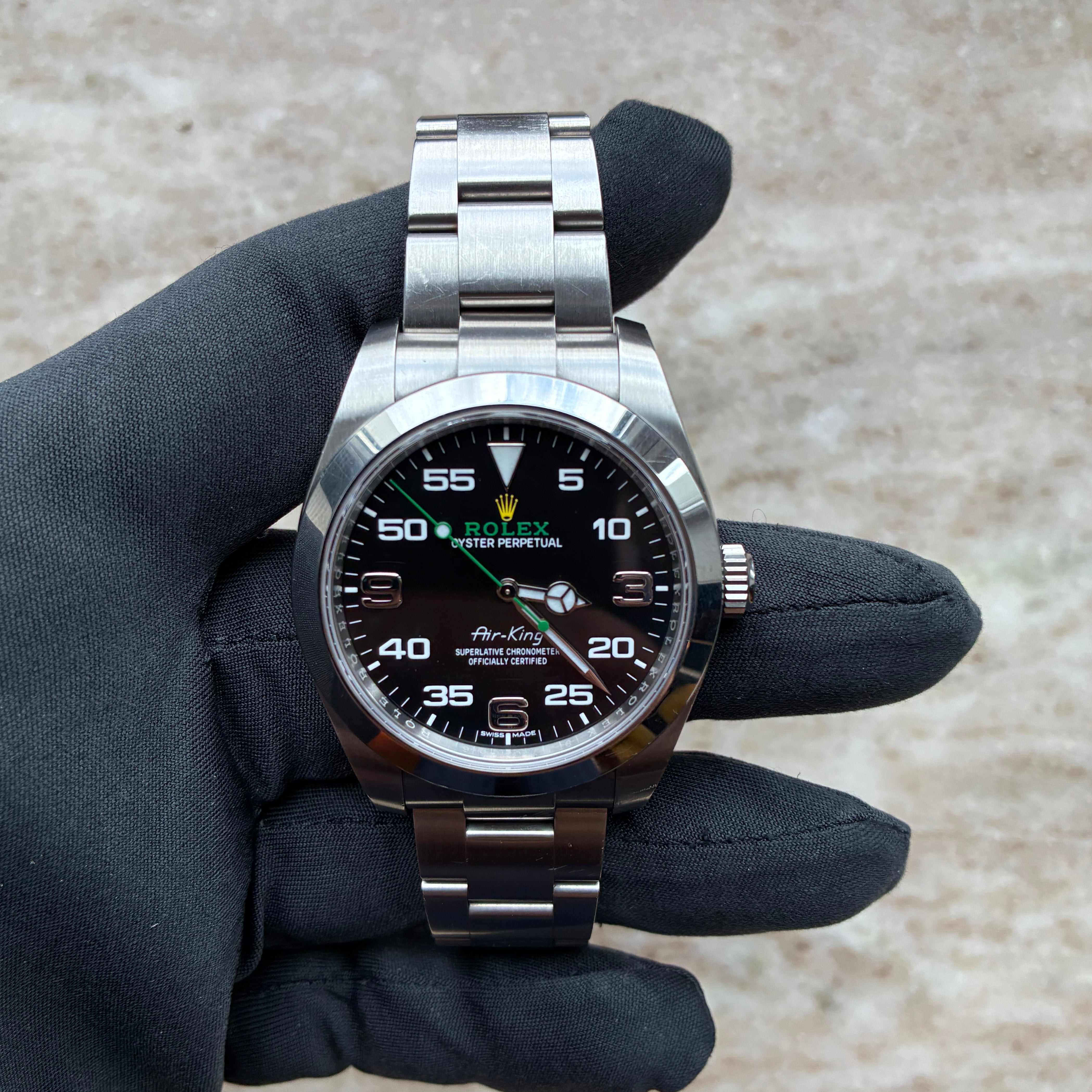Air King / Full links / 18,5cm wristsize / Box & Papers / 2021