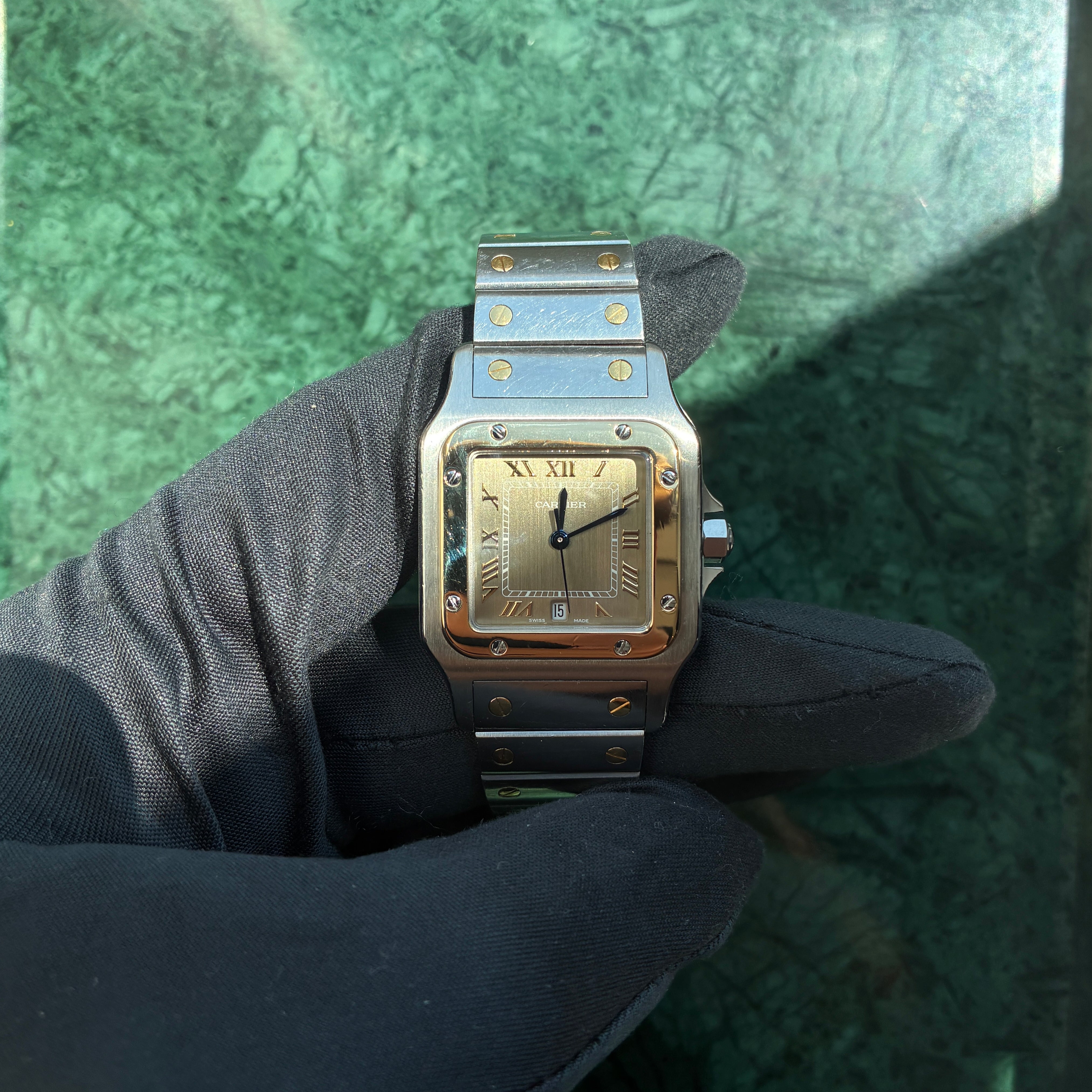 Santos Galbée / Gold Dial / Bicolor / Service 2026 / Unpolished
