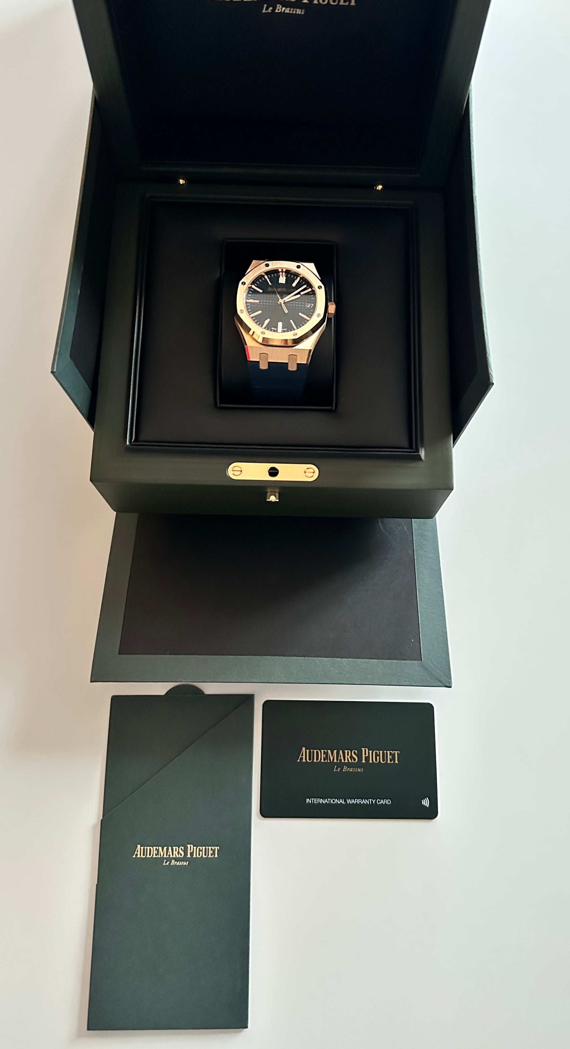 Audemars Piguet - Audemars Piguet Royal Oak Roségold BlueDial - Juwelier Spliedt