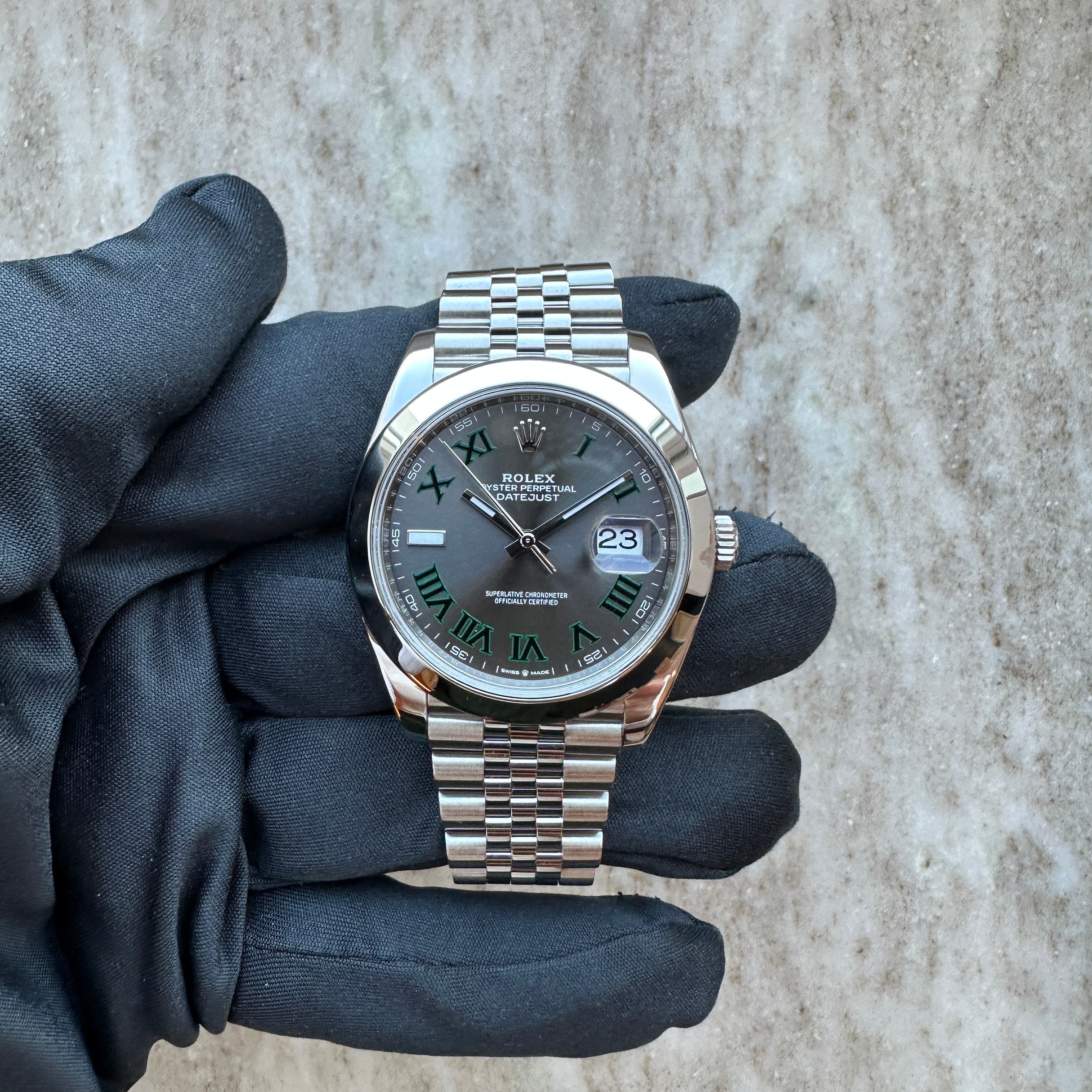 Datejust 41 Ref. 126300 Wimbledon Jubilee / Box and Paper / very good Condition / 2019