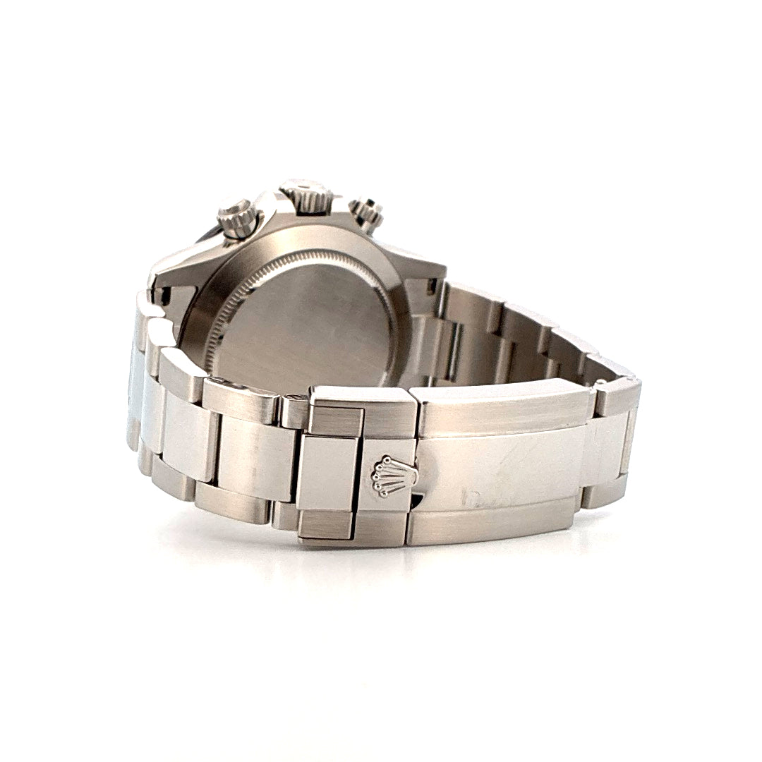 Rolex Daytona Panda-Dial Automatik-Uhr aus Edelstahl mit teiloffener Schließe und Kronenlogo