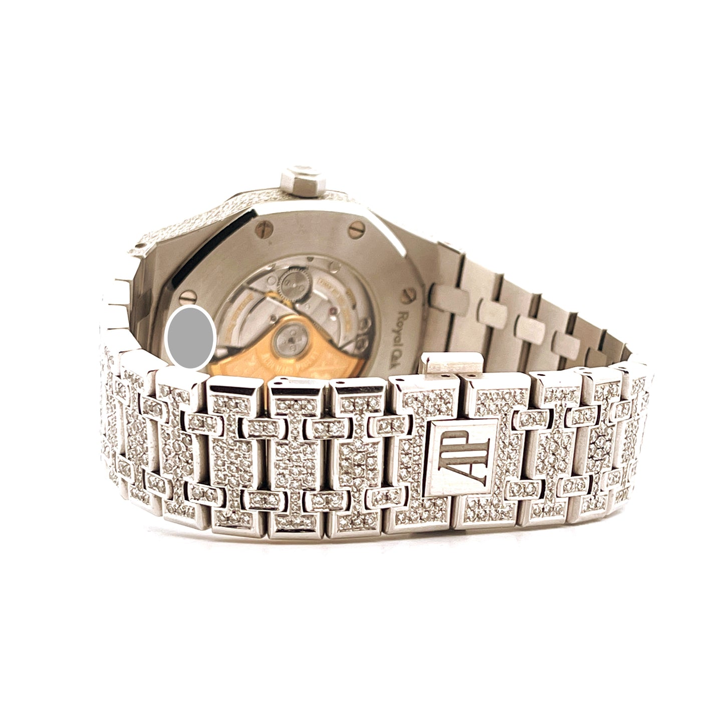 Audemars Piguet Royal Oak 15400ST Iced out (2016) - Full Set