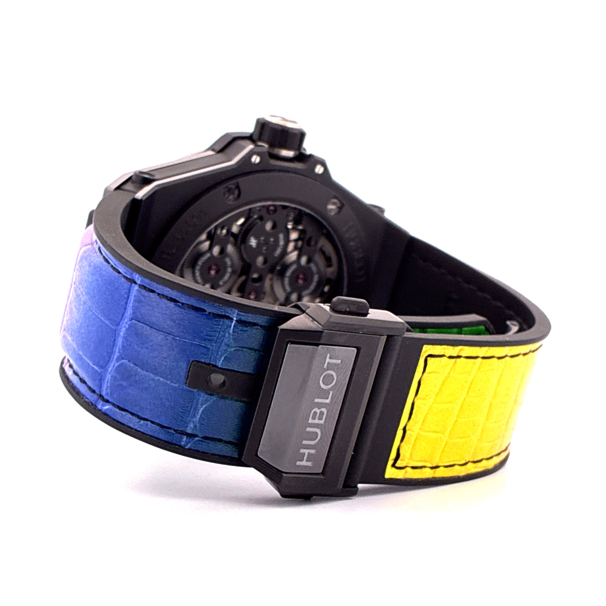 Big Bang Meca-10 / very good condt. / Rainbow strap / 10 days power reserve / skeleton / E-Warranty