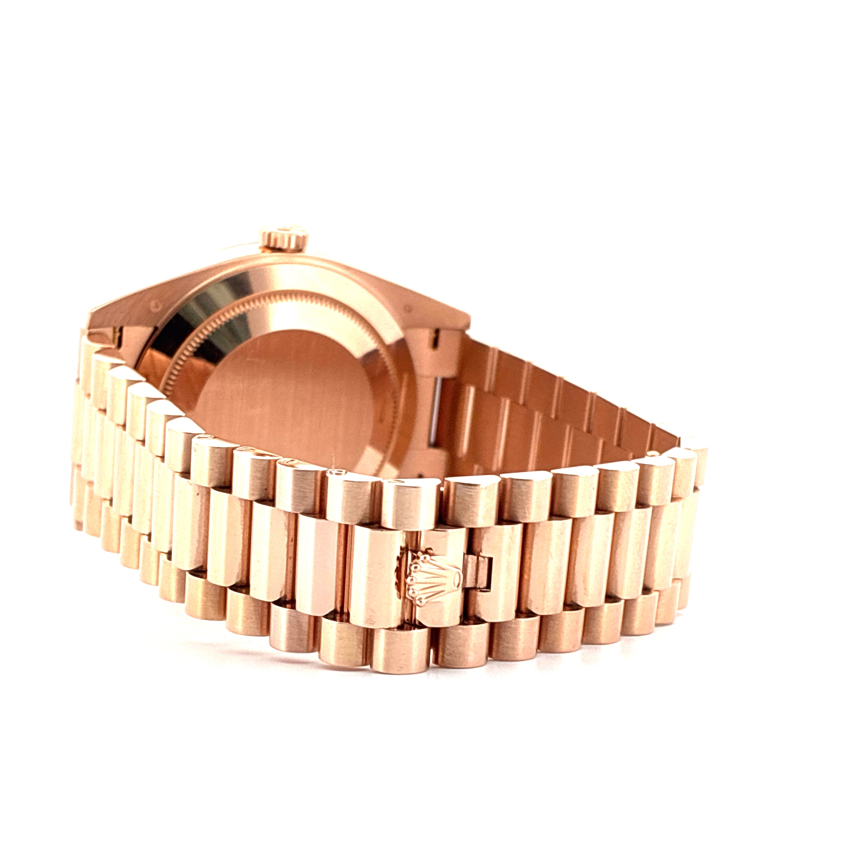 Rolex - Day-Date 40 / Roségold / Chocolate Dial / Baguette / Full-Set / 2022 - [product_sku]
