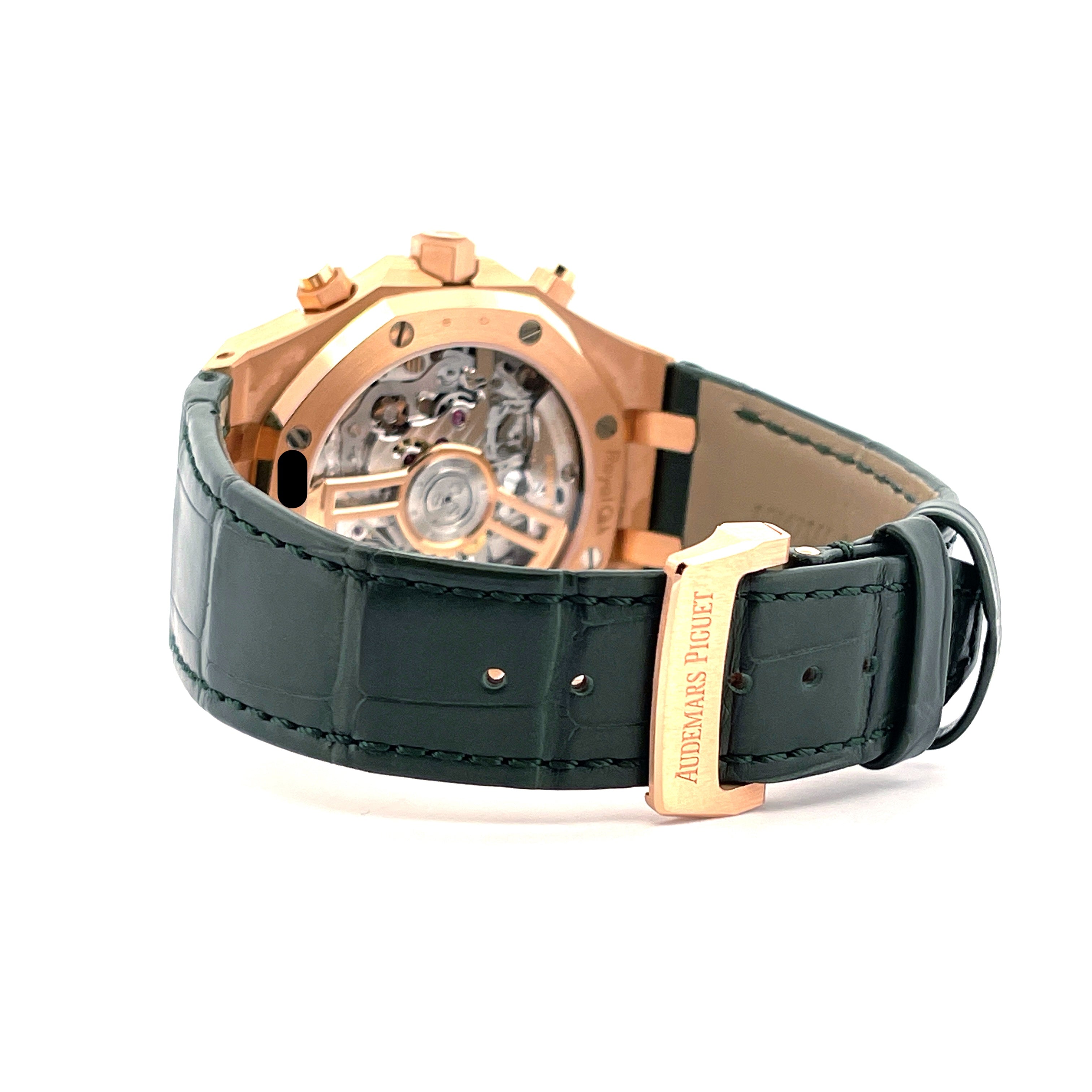Audemars Piguet - Royal Oak Green Chronograph 26240OR Roségold / Box and Paper / premium Condition / 2025 - [product_sku]