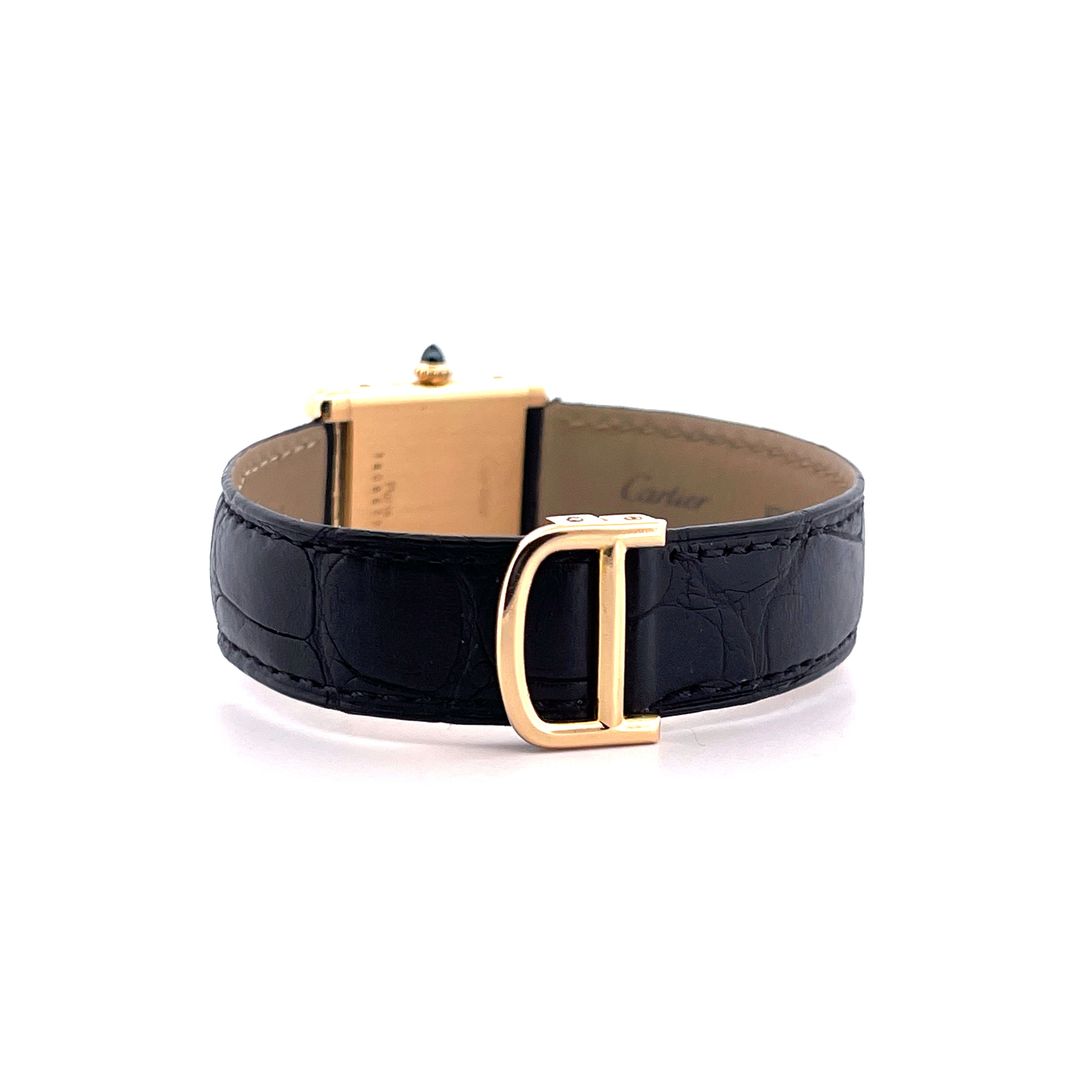 Cartier - Tank Louis "Paris Dial" 18kt Yellowgold / Handwinding / Folding Clasp / very good Condition - [product_sku]