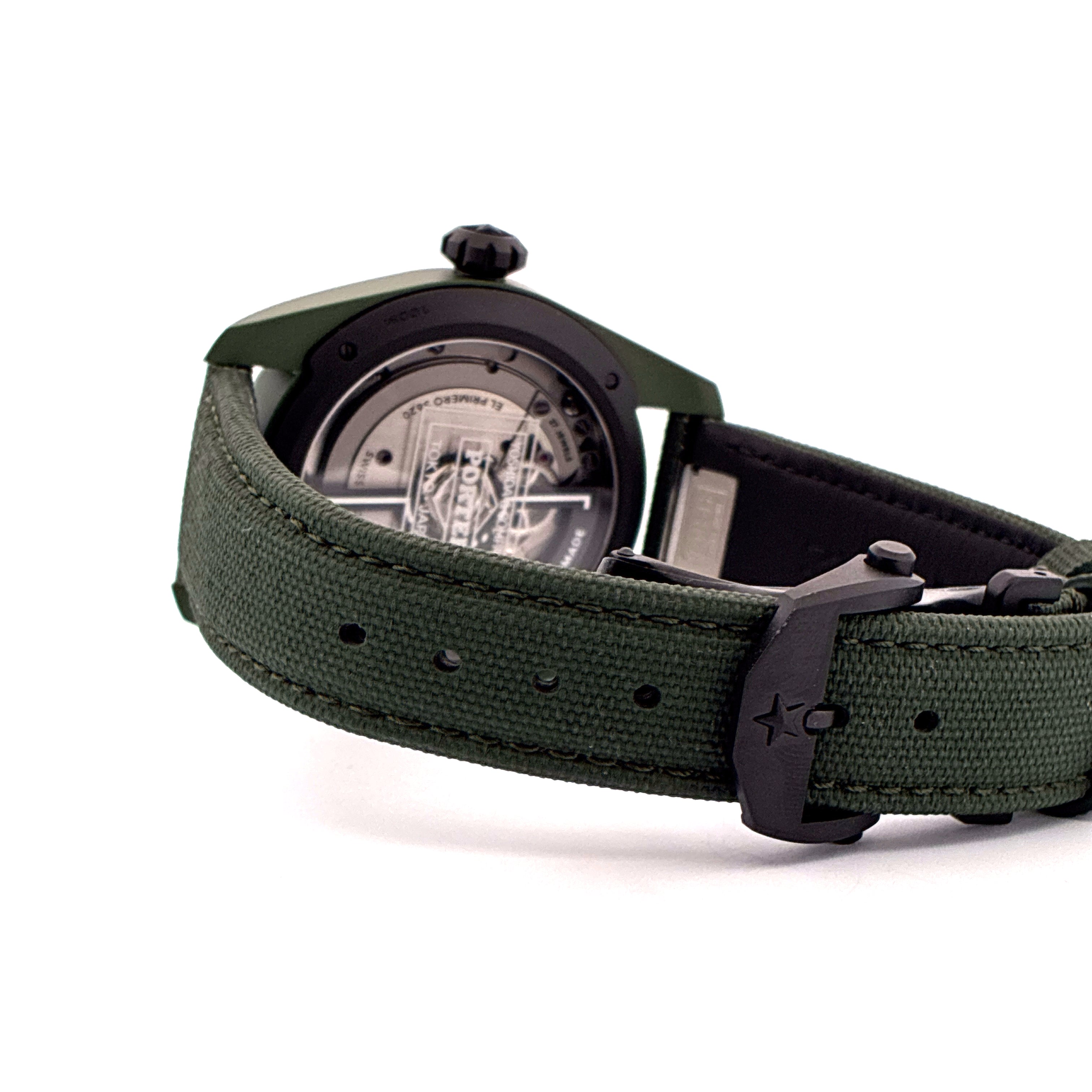 Zenith Pilot Central Automatic Porter Pilot Edition / Green Strap / Limited Edition 500 / Full-Set / Like New