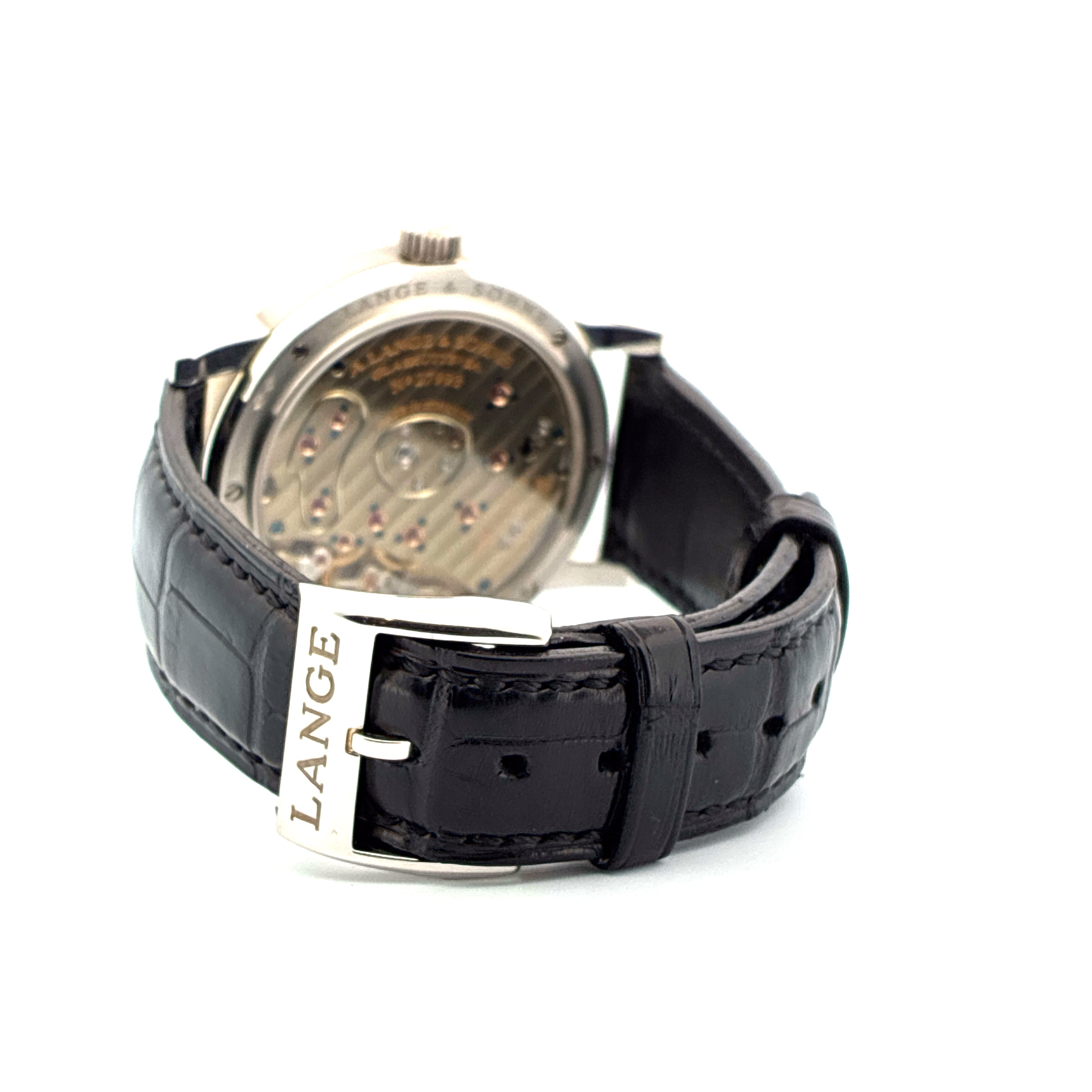 Lange 1 / Very good Condt. / Black dial / Platinum / Box
