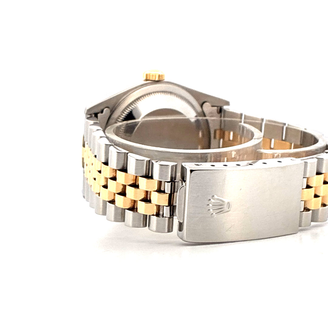 Datejust 36 Bicolor / Stahl/Gelbgold / schwarzes Zifferblatt (1999) - Juwelier Spliedt