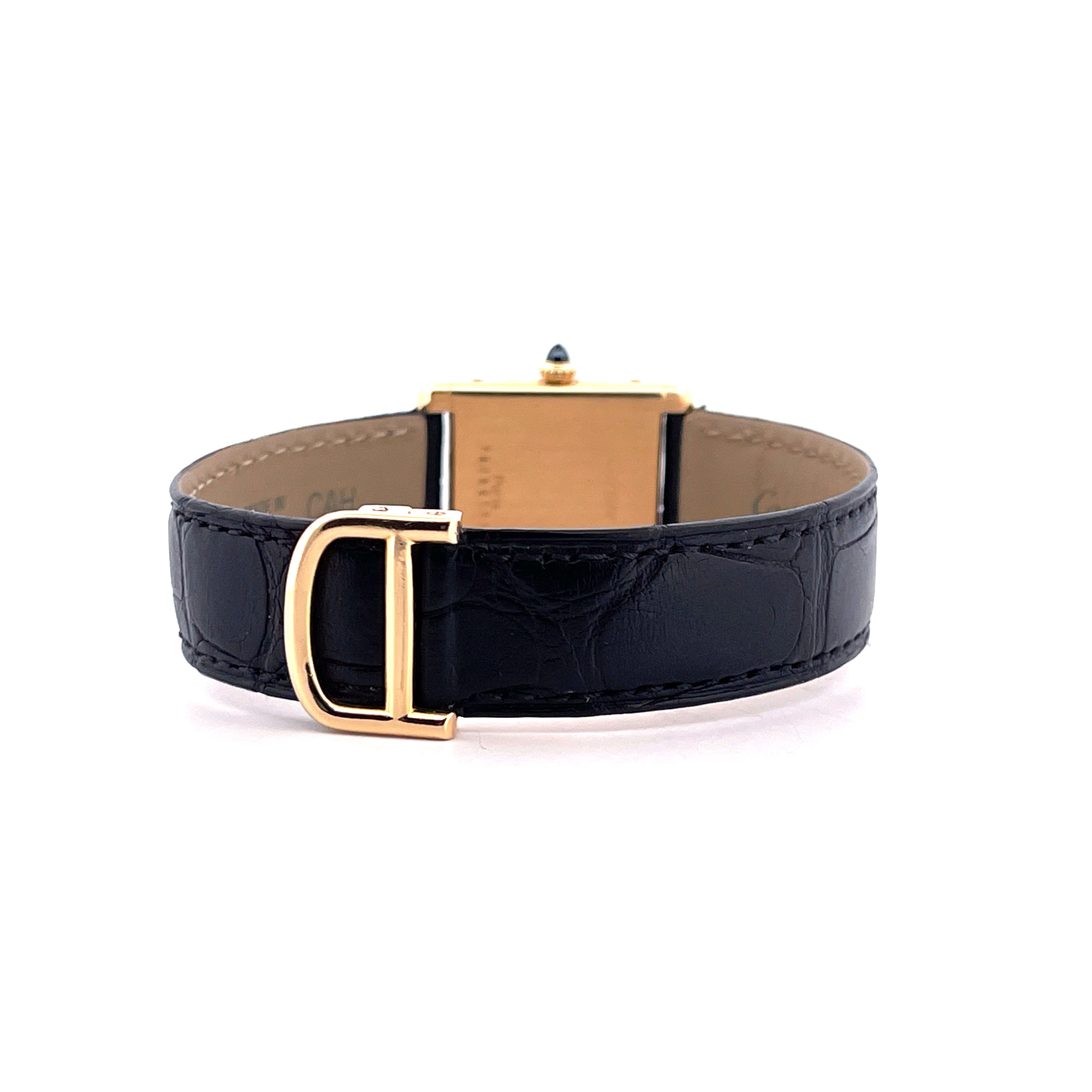 Cartier - Tank Louis "Paris Dial" 18kt Yellowgold / Handwinding / Folding Clasp / very good Condition - [product_sku]