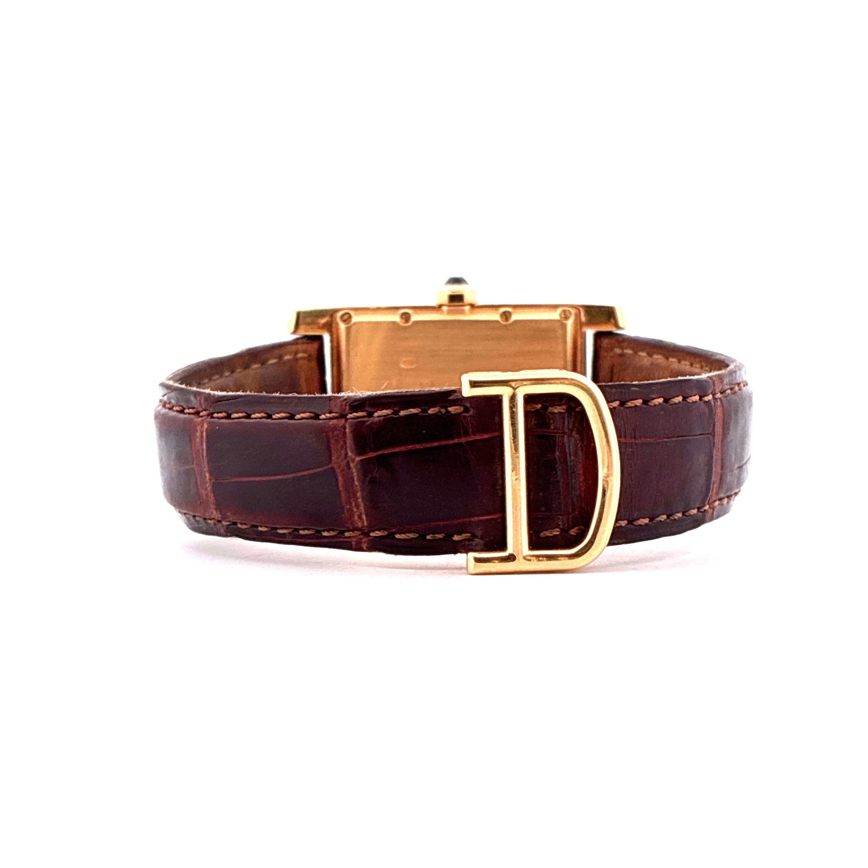 Cartier - Tank Américaine / Yellow Gold / Box / Folding-Clasp - [product_sku]