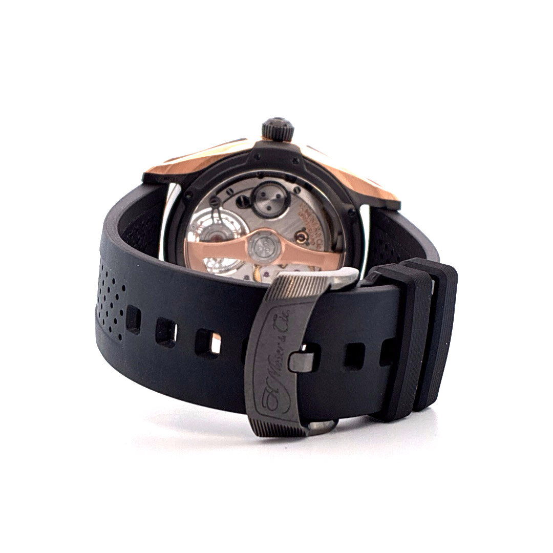 Moser Pioneer Tourbillon - Blue Lagoon Dial - zwei zusätzliche Armbänder - sehr guter Zustand (2024)