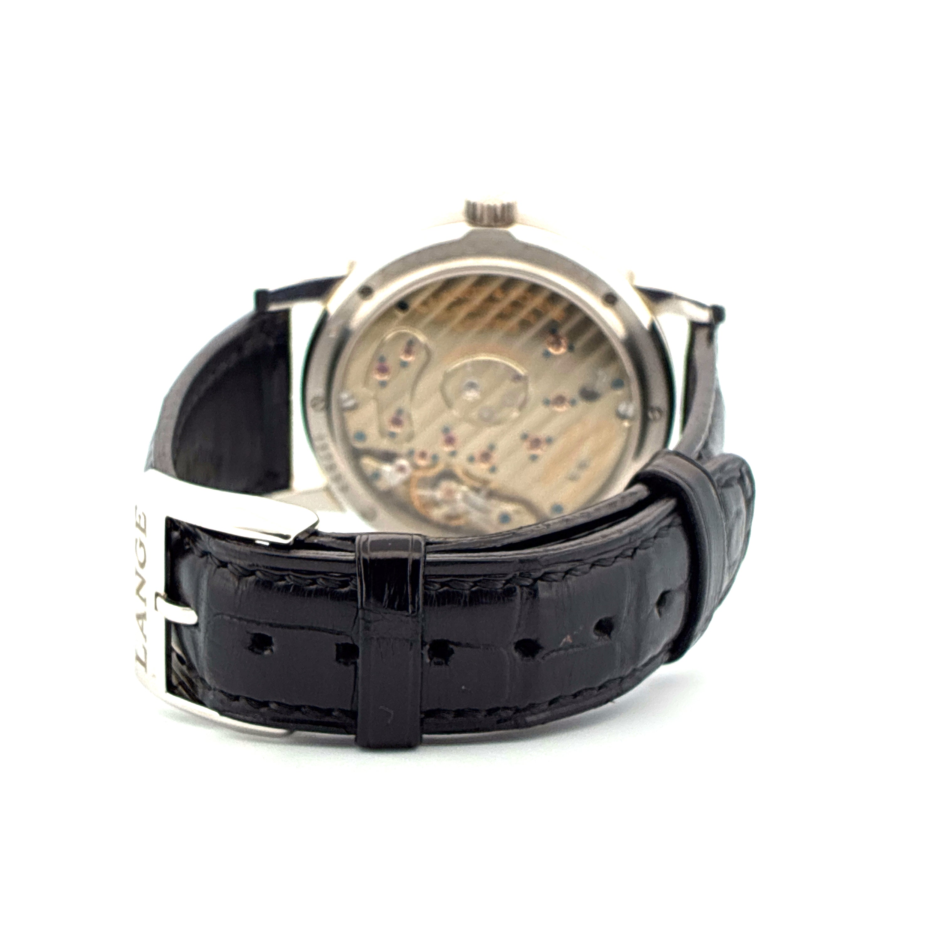 Lange 1 / Very good Condt. / Black dial / Platinum / Box