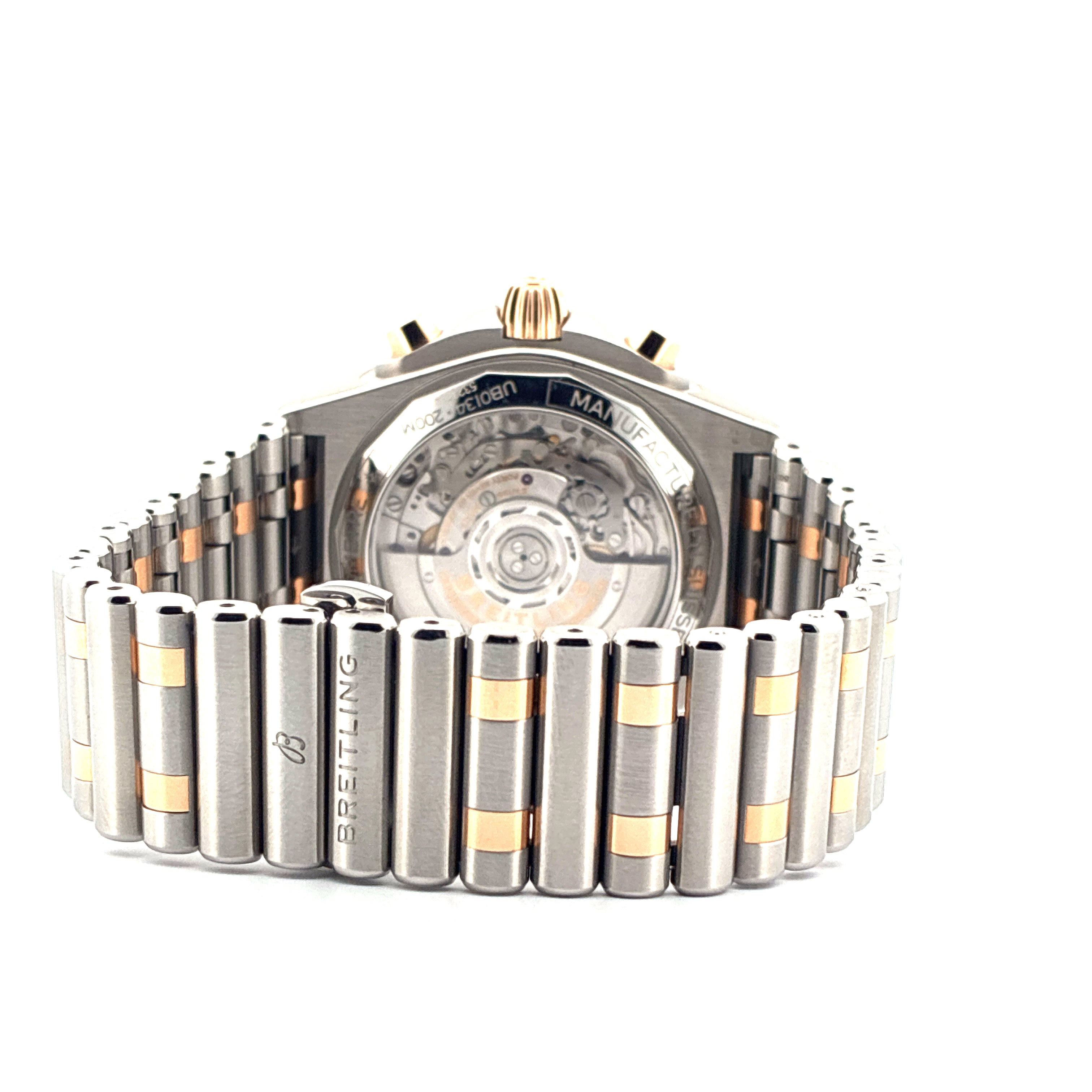Chronomat B01 42 / Bicolor / Grey Dial / Stickers / Very good condt. / Full-Set / 2024
