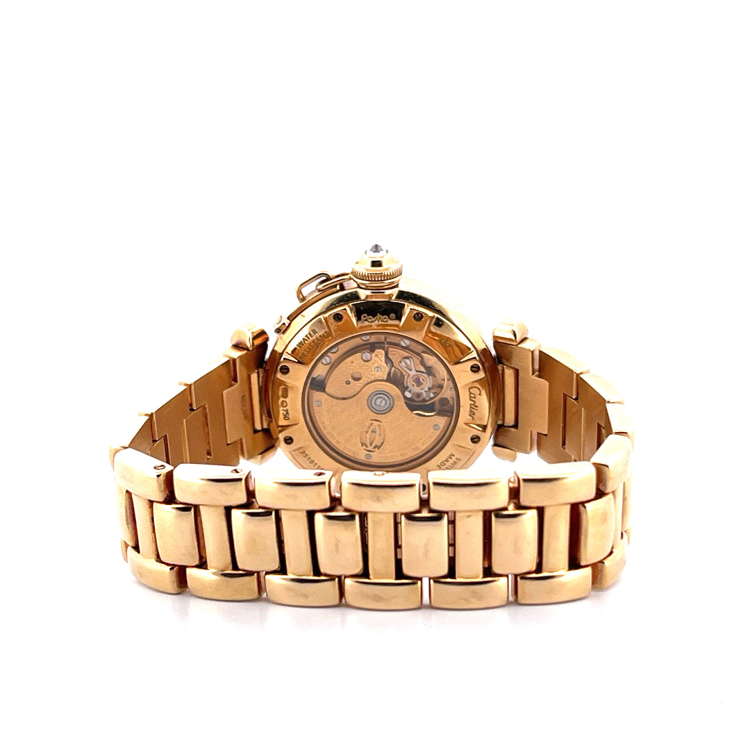Pasha 18k Yellowgold / diamond crown full set / very good condt. / 2005
