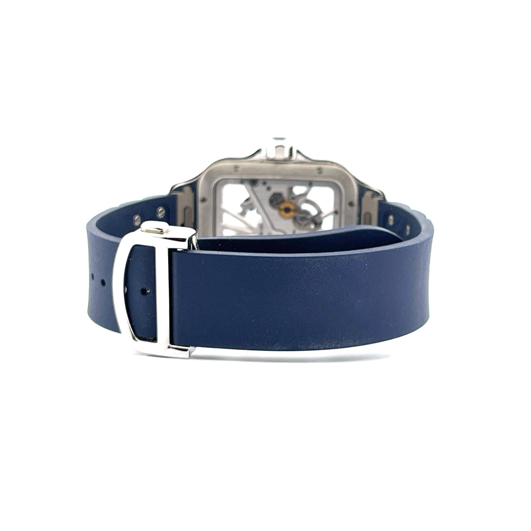 Cartier - Cartier Santos Skeleton Blue - Juwelier Spliedt